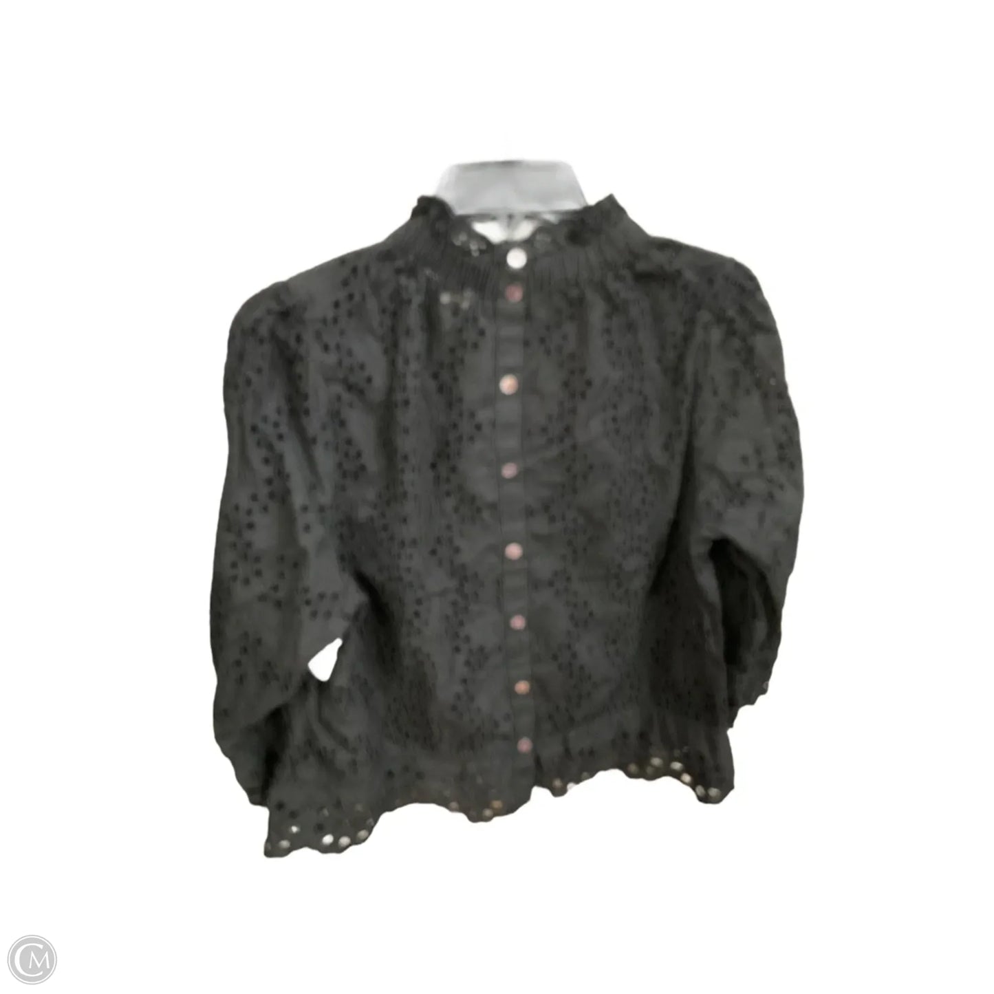 Top Long Sleeve By Cmc In Black, Size: S