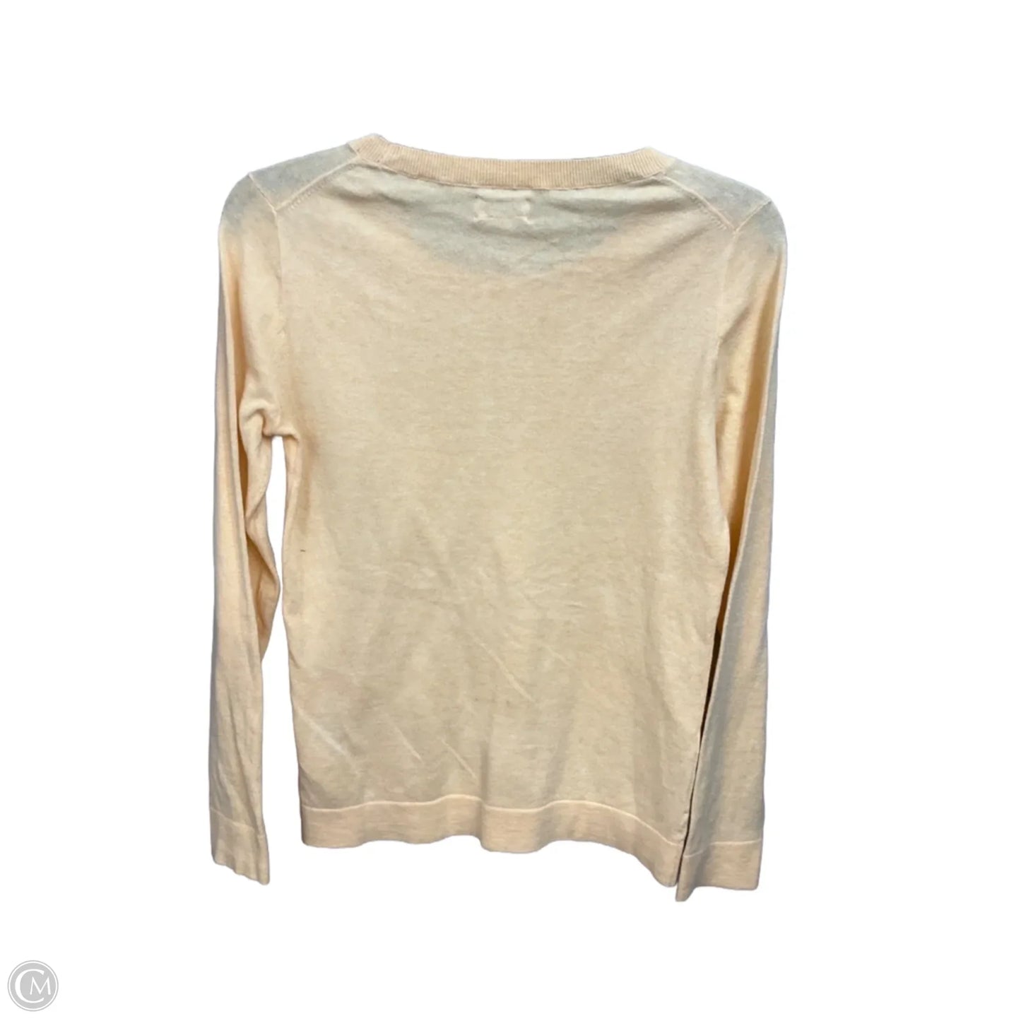 Top Long Sleeve Basic By J. Crew In Yellow, Size: Xs
