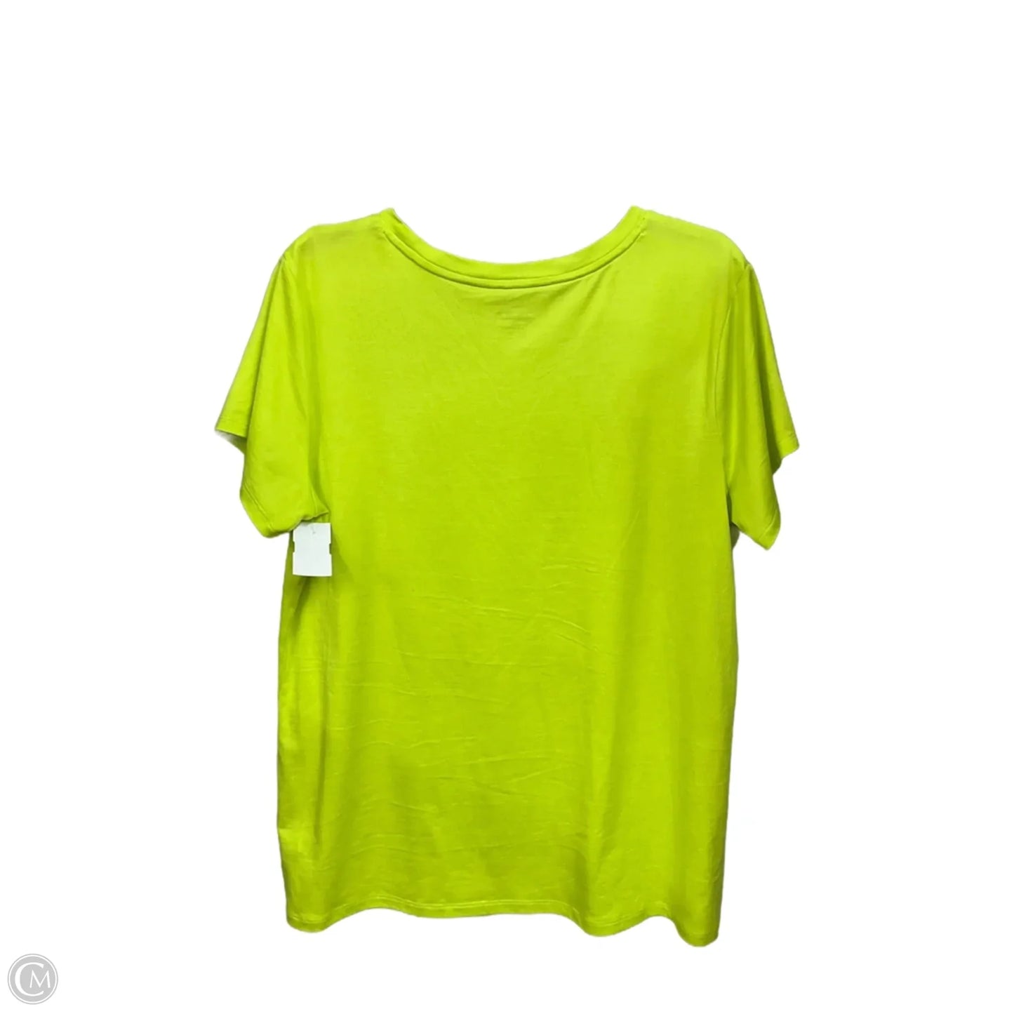 Athletic Top Short Sleeve By Reebok In Yellow, Size: Xl