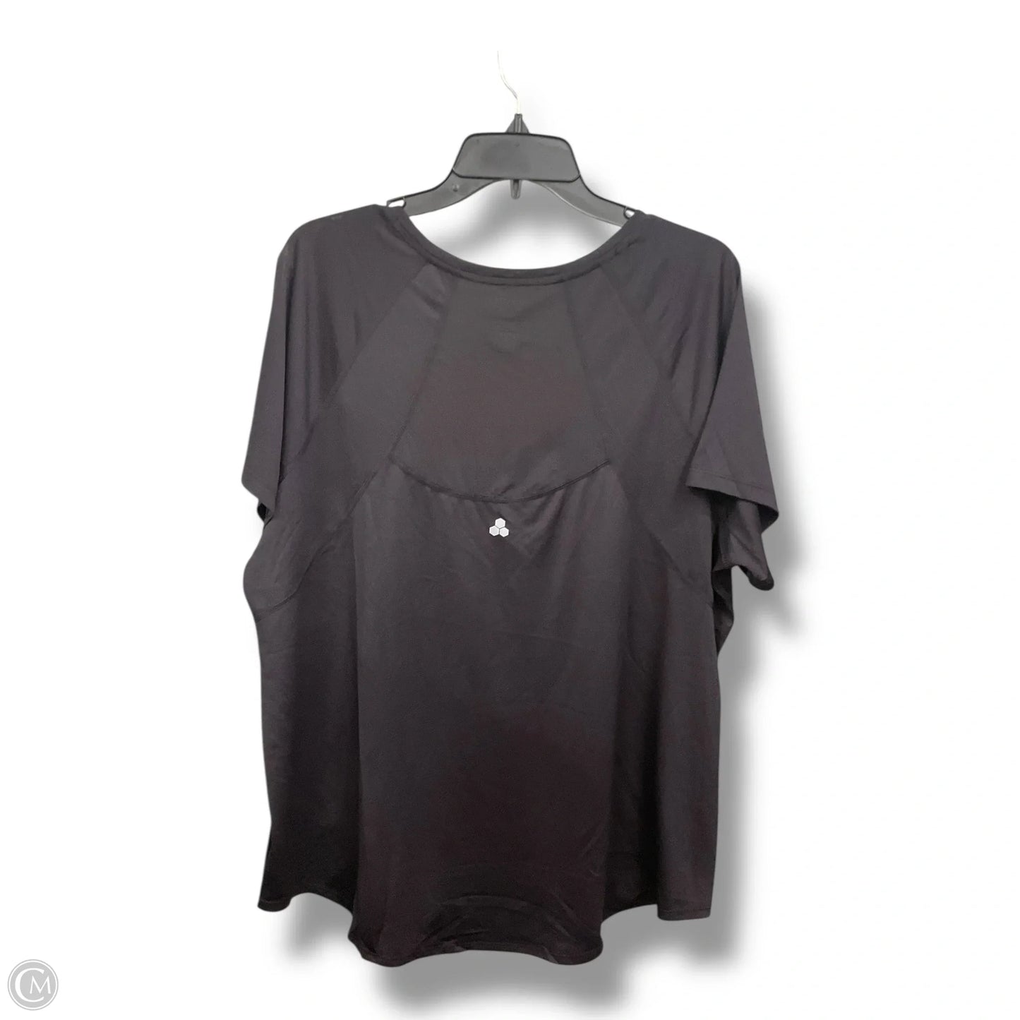 Athletic Top Short Sleeve By Tek Gear In Black, Size: 2x