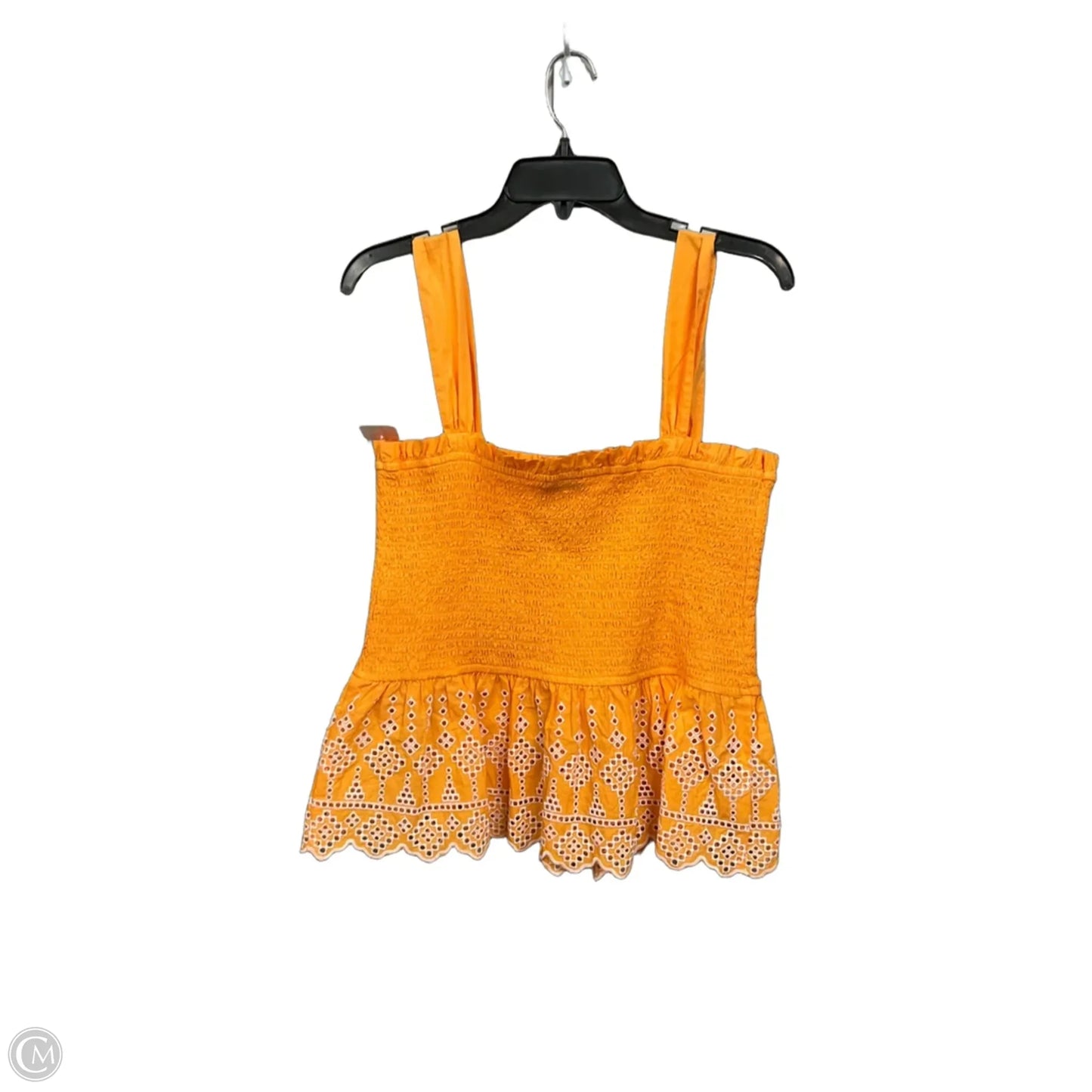Top Sleeveless By Loft In Orange, Size: L