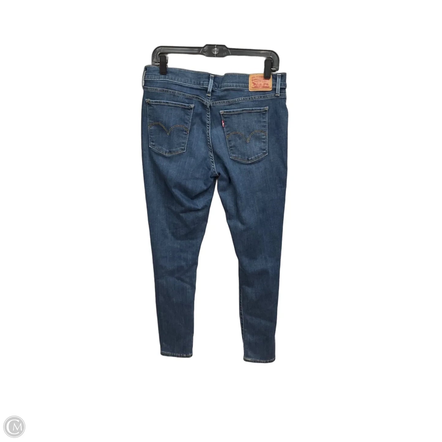 Jeans Skinny By Levis In Blue Denim, Size: 14