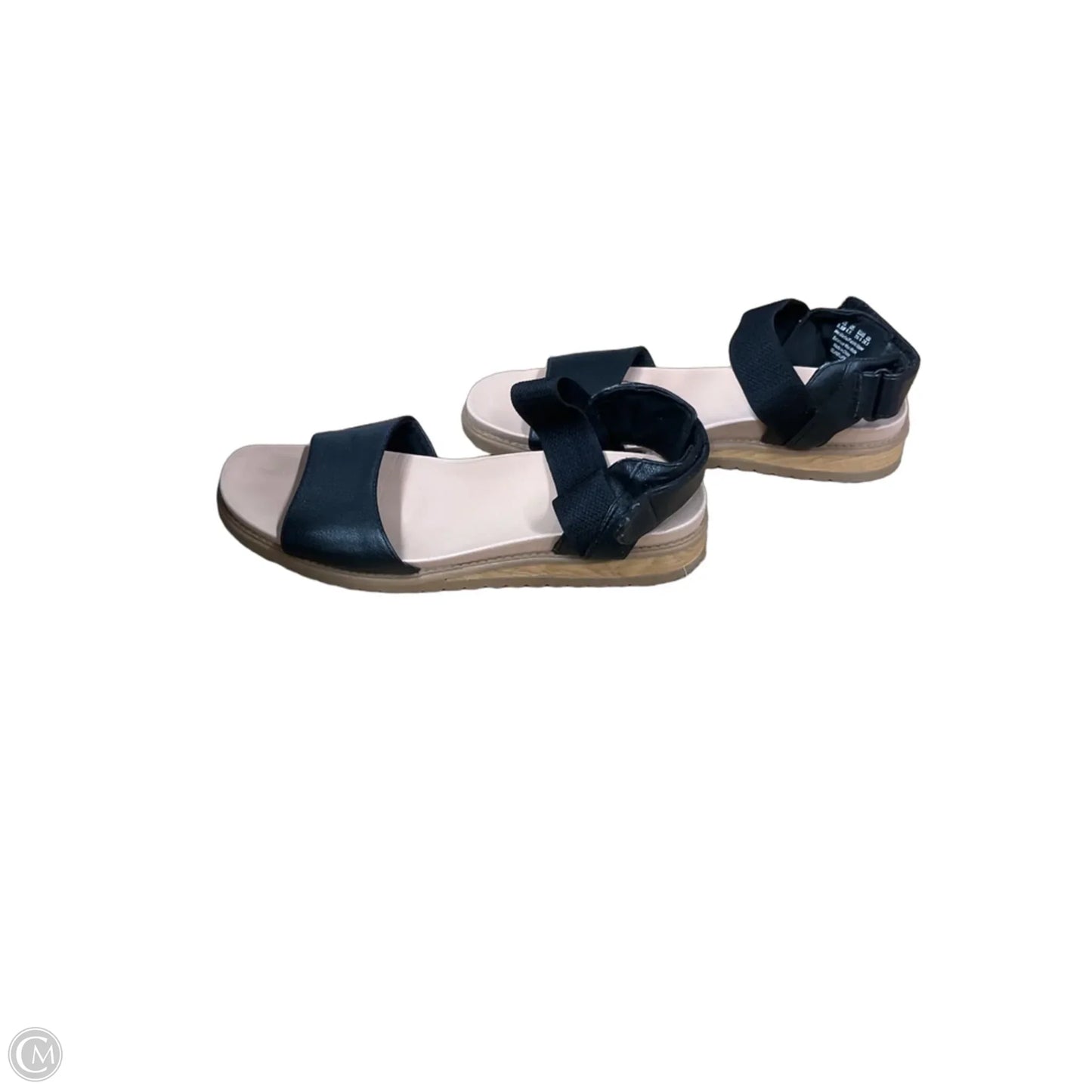 Sandals Flats By Dr Scholls In Black & Tan, Size: 9.5