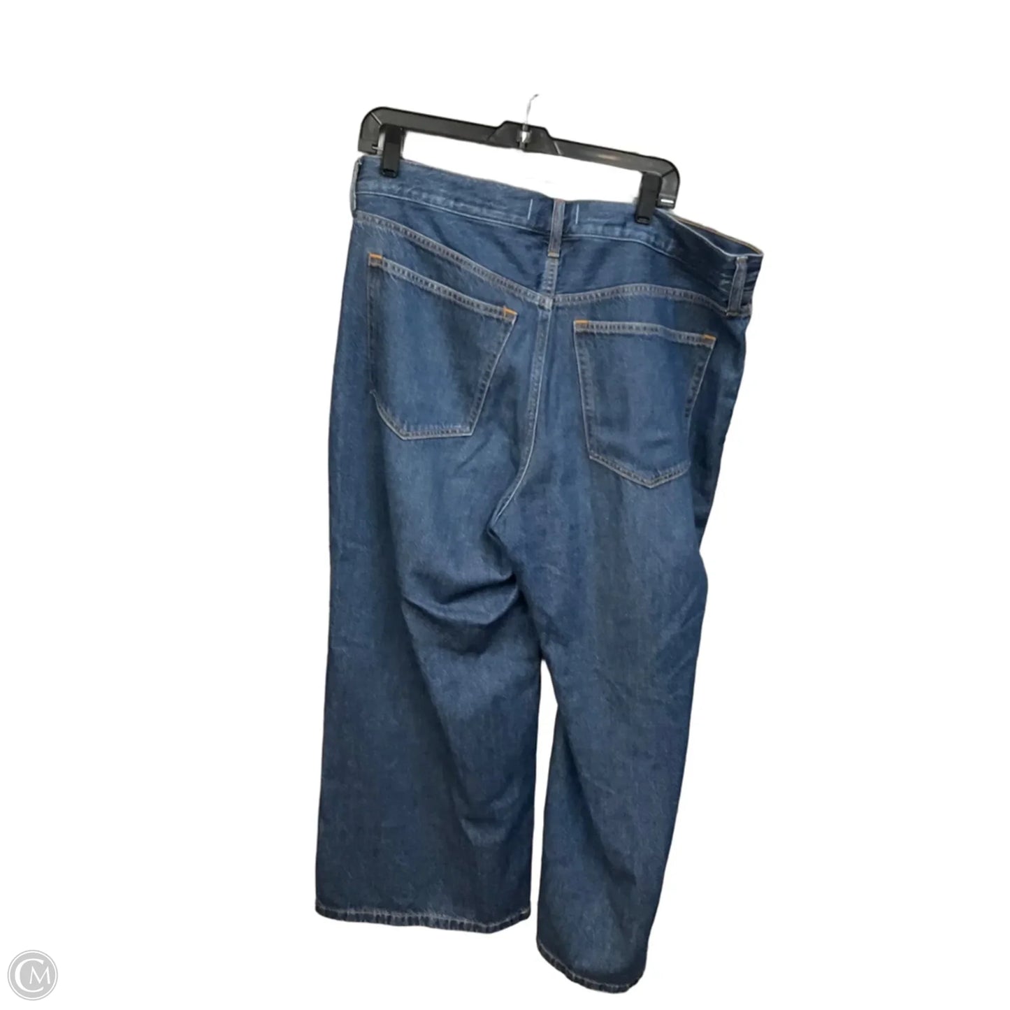 Jeans Wide Leg By Abercrombie And Fitch In Blue Denim, Size: 14