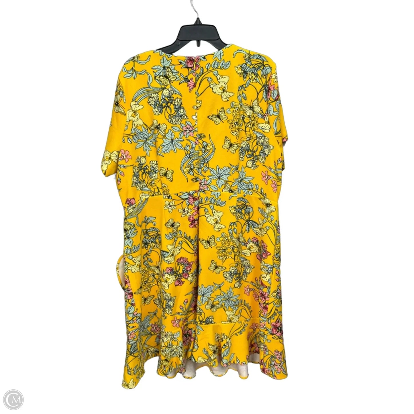 Dress Casual Midi By Apt 9 In Floral Print, Size: 2x