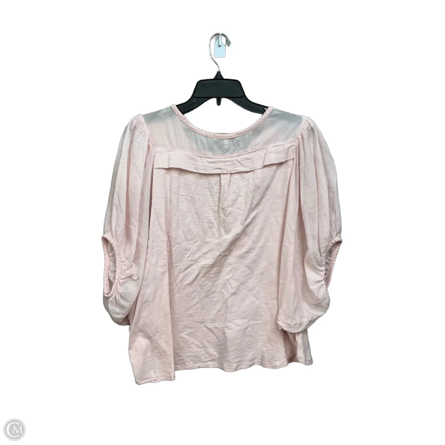 Top Short Sleeve By Eri + Ali In Pink, Size: M