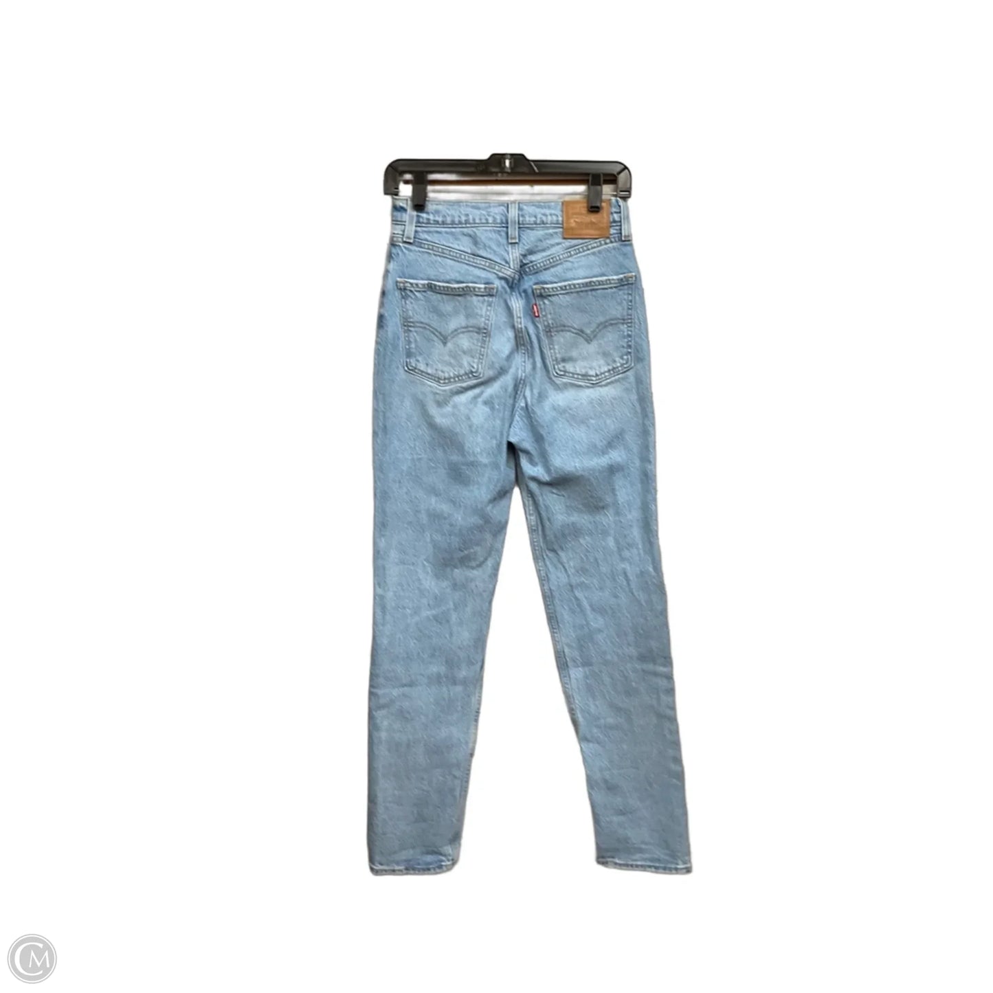 Jeans Straight By Levis In Blue Denim, Size: 2
