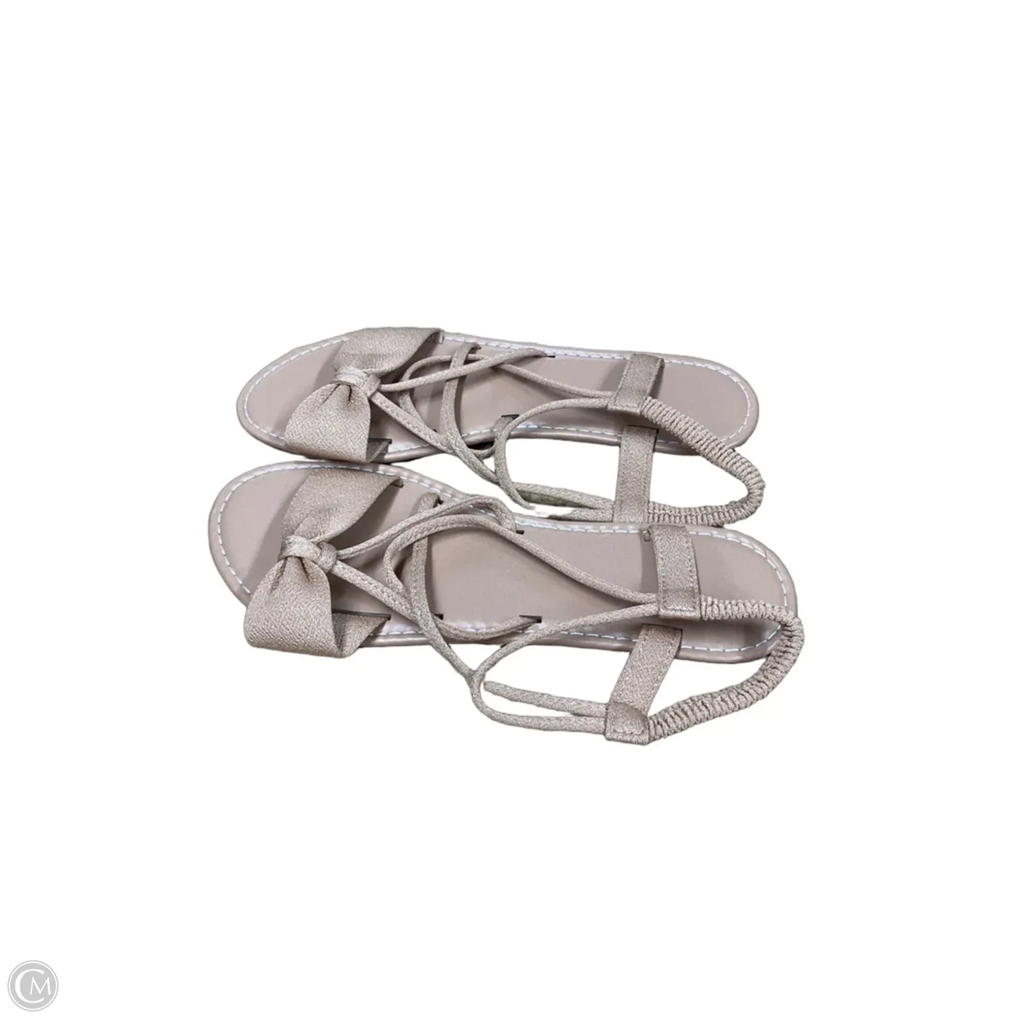 Sandals Flats By Clothes Mentor In Tan, Size: 10