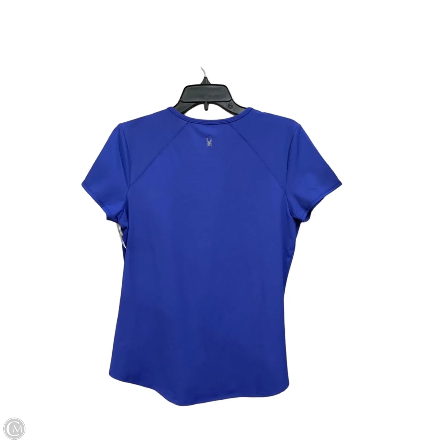 Athletic Top Short Sleeve By Spyder In Blue, Size: M
