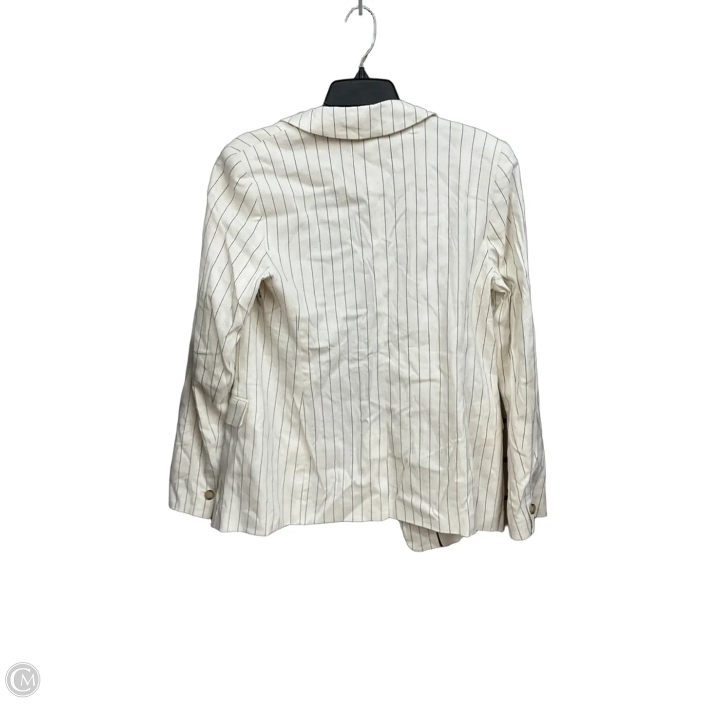 Blazer By Loft In Striped Pattern, Size: M