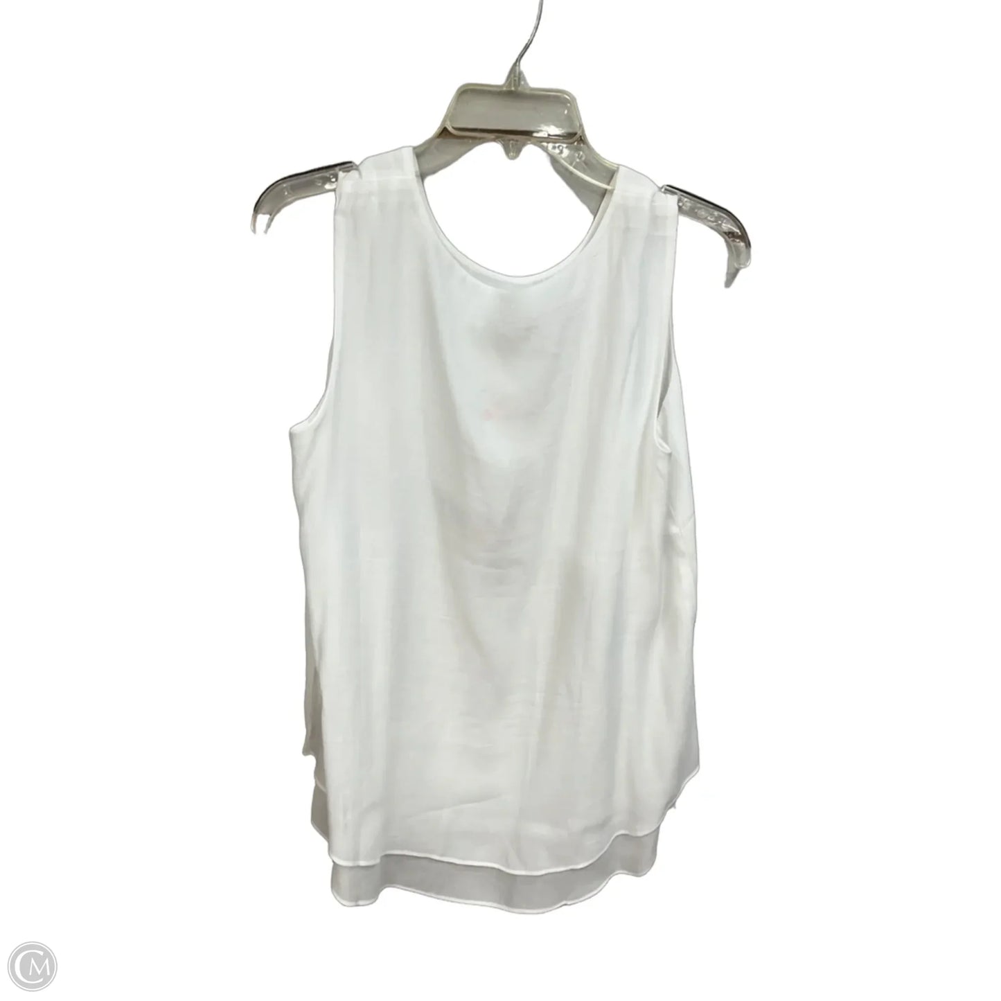 Top Sleeveless By Clothes Mentor In White, Size: M