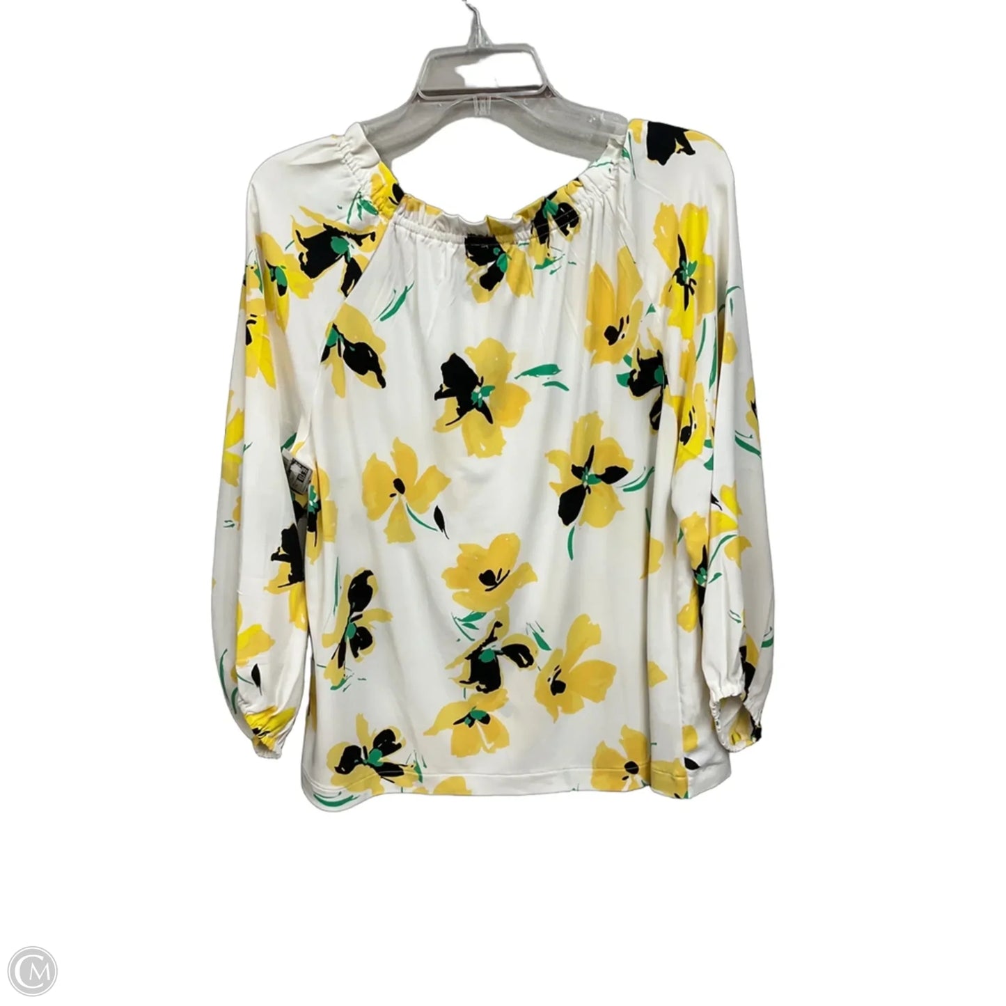 Top Long Sleeve By Ann Taylor In Floral Print, Size: M
