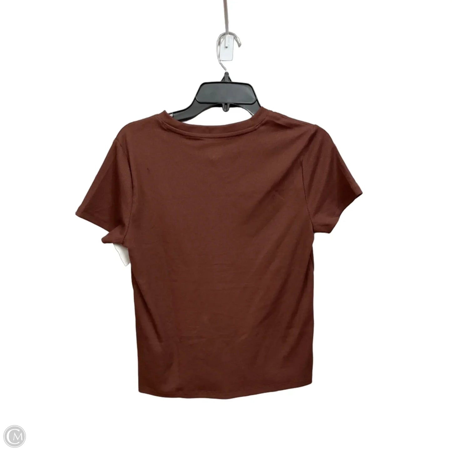 Top Short Sleeve Basic By Gap In Bronze, Size: L