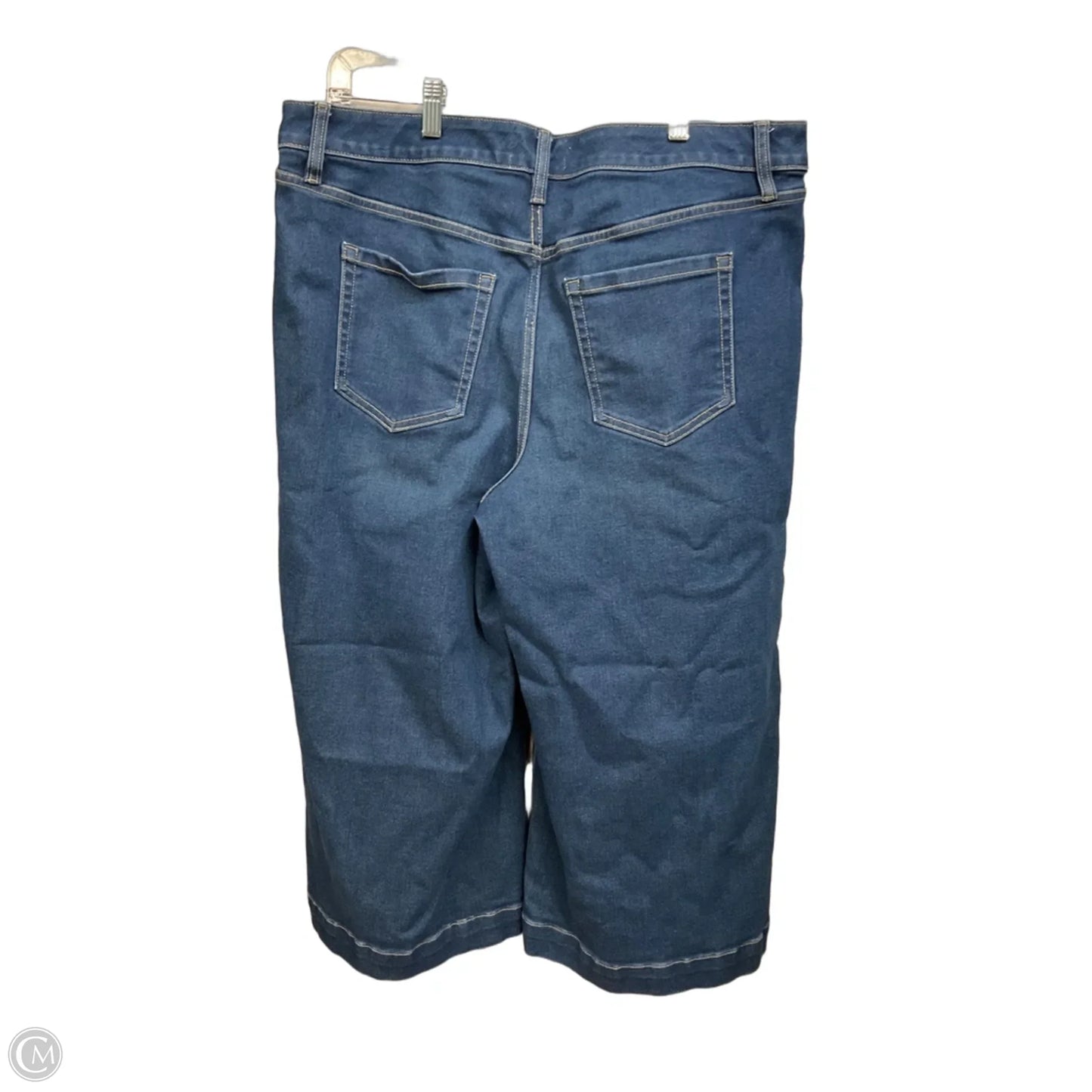 Jeans Cropped By Lane Bryant In Blue Denim, Size: 16