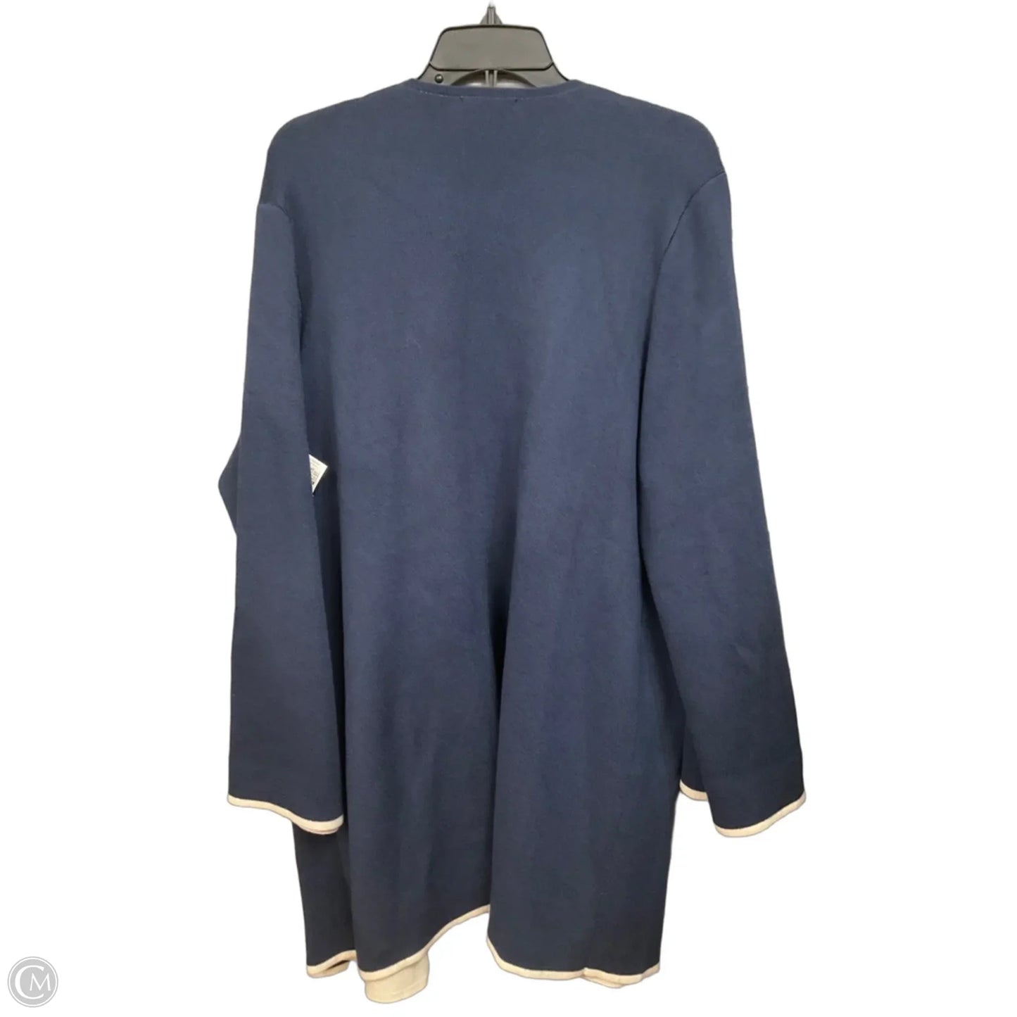 Cardigan By Alfani In Blue & White, Size: 2x