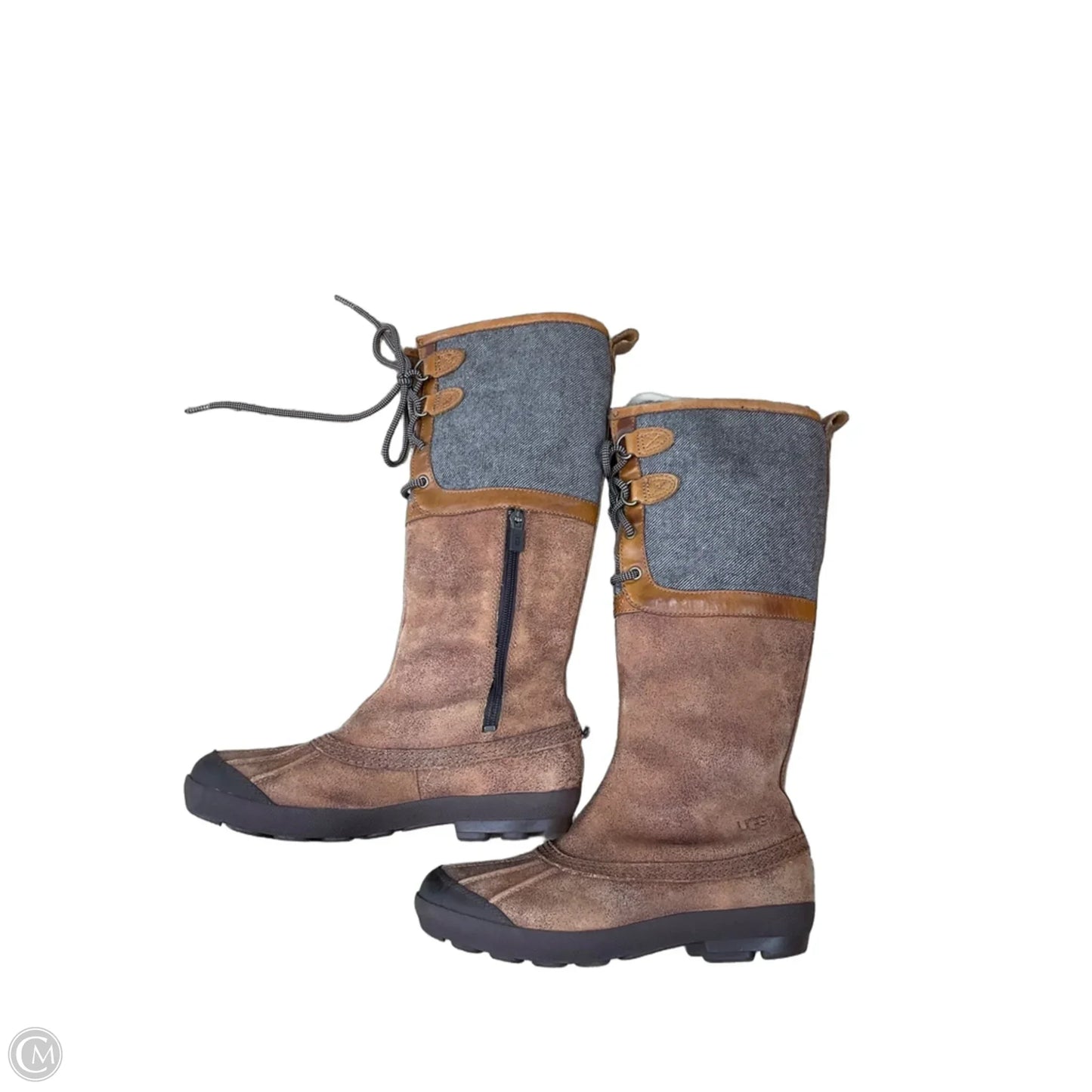 Boots Designer By Ugg In Brown, Size: 8.5