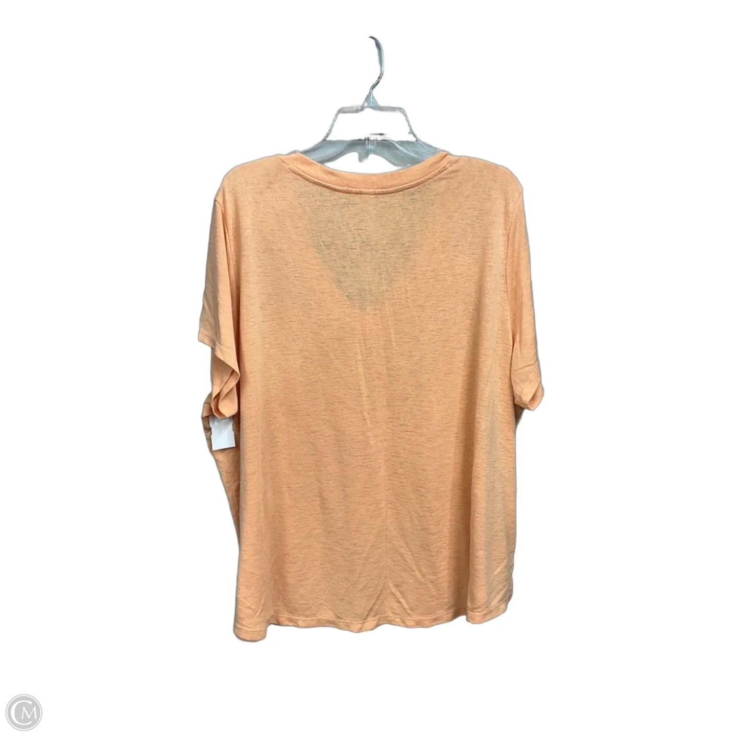 Athletic Top Short Sleeve By Athleta In Orange, Size: 3x