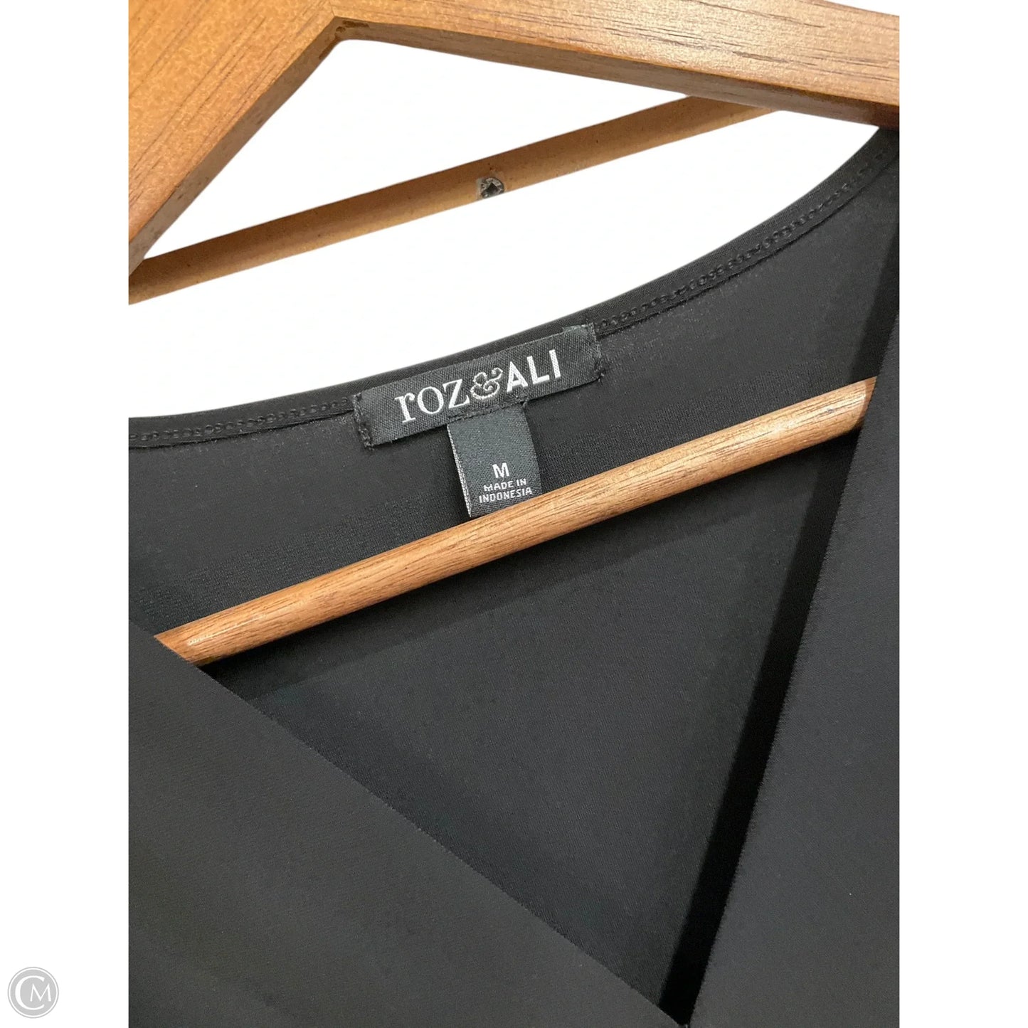 Top Sleeveless By Roz And Ali In Black, Size: M