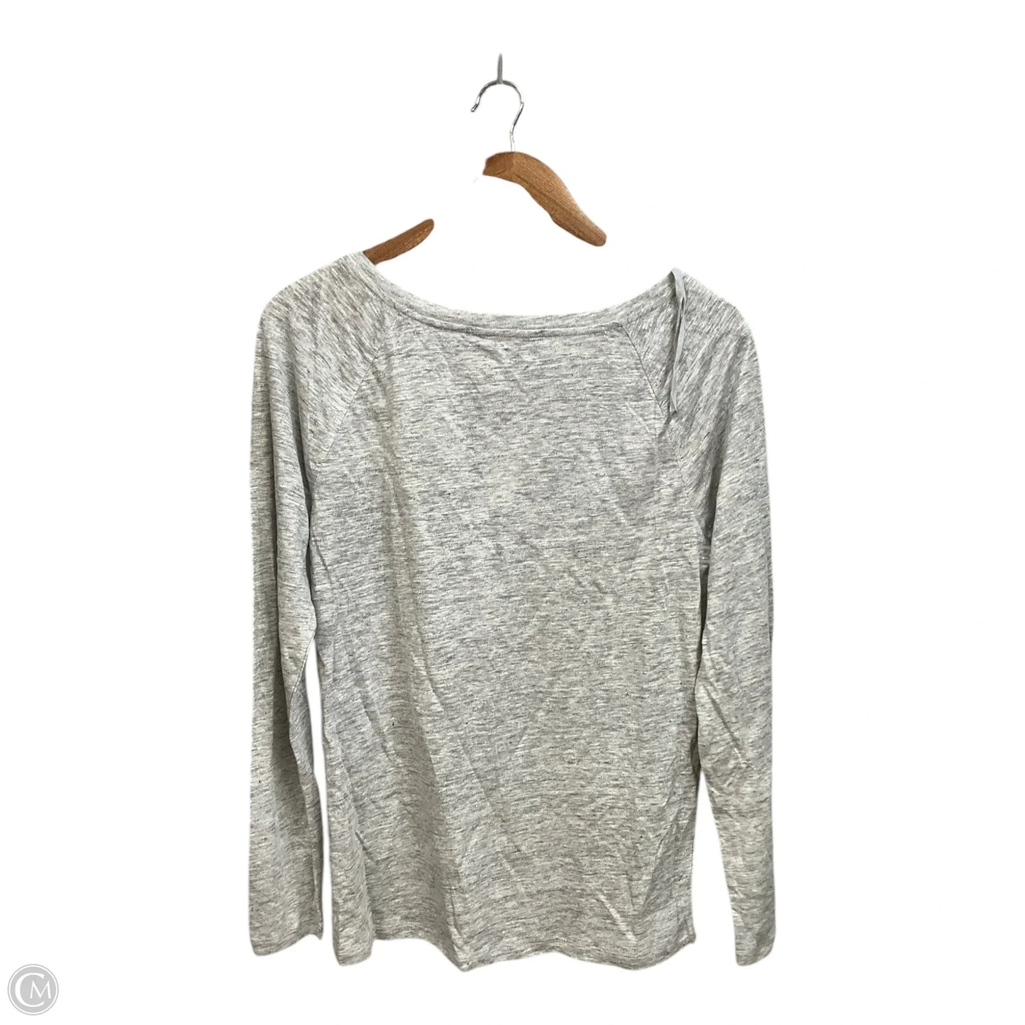 Top Long Sleeve By Banana Republic In Grey, Size: M