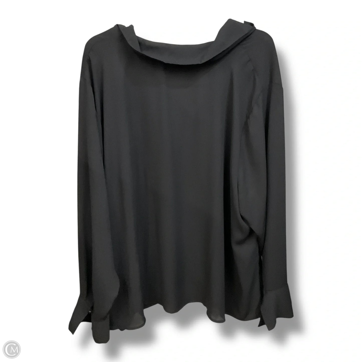 Blouse Long Sleeve By Worthington In Black, Size: 3x