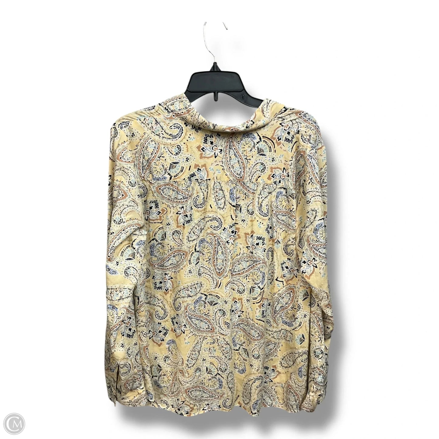 Top Long Sleeve By J. Jill In Paisley Print, Size: M