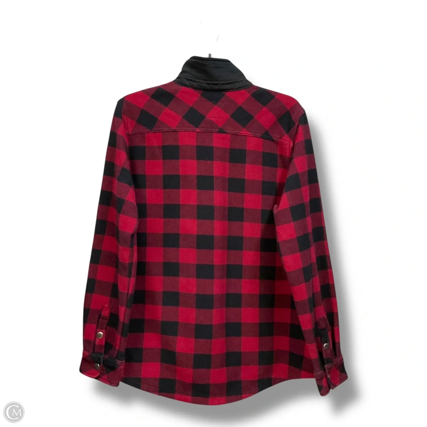 Jacket Shirt By Orvis In Black & Red, Size: Xl