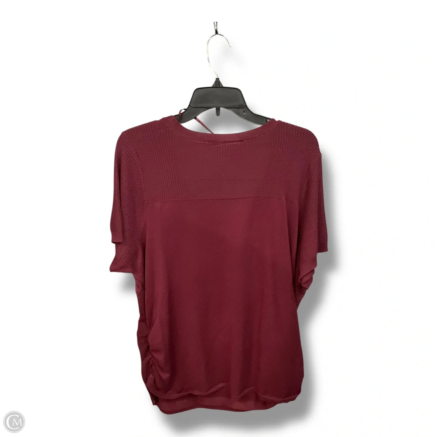 Sweater Short Sleeve By Lane Bryant In Maroon, Size: 3x