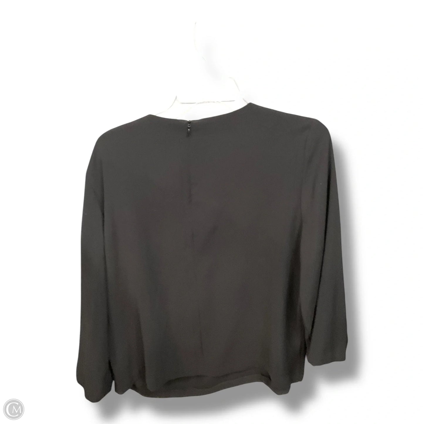 Top Long Sleeve By Chicos In Black, Size: L