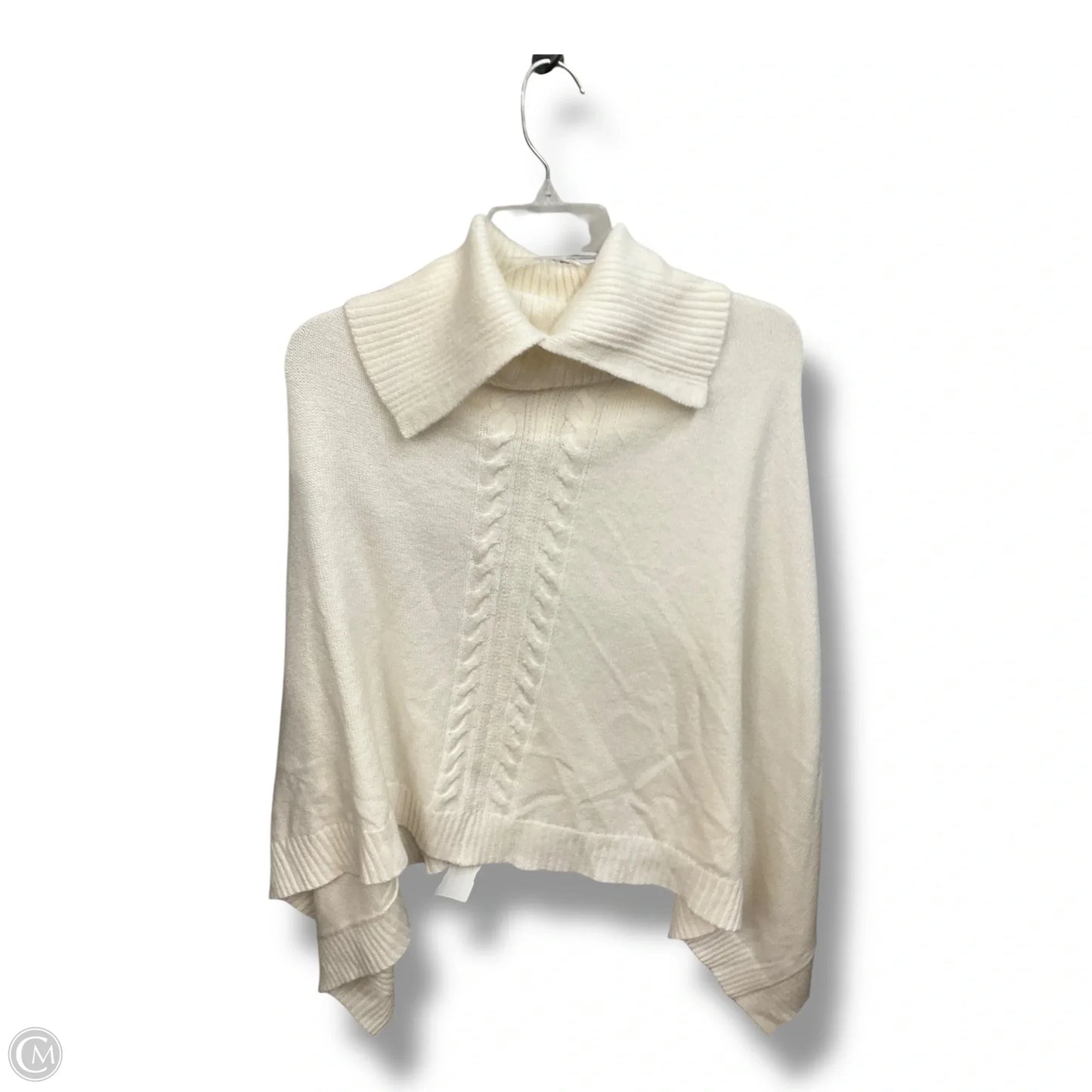 Poncho By Talbots In White, Size: S