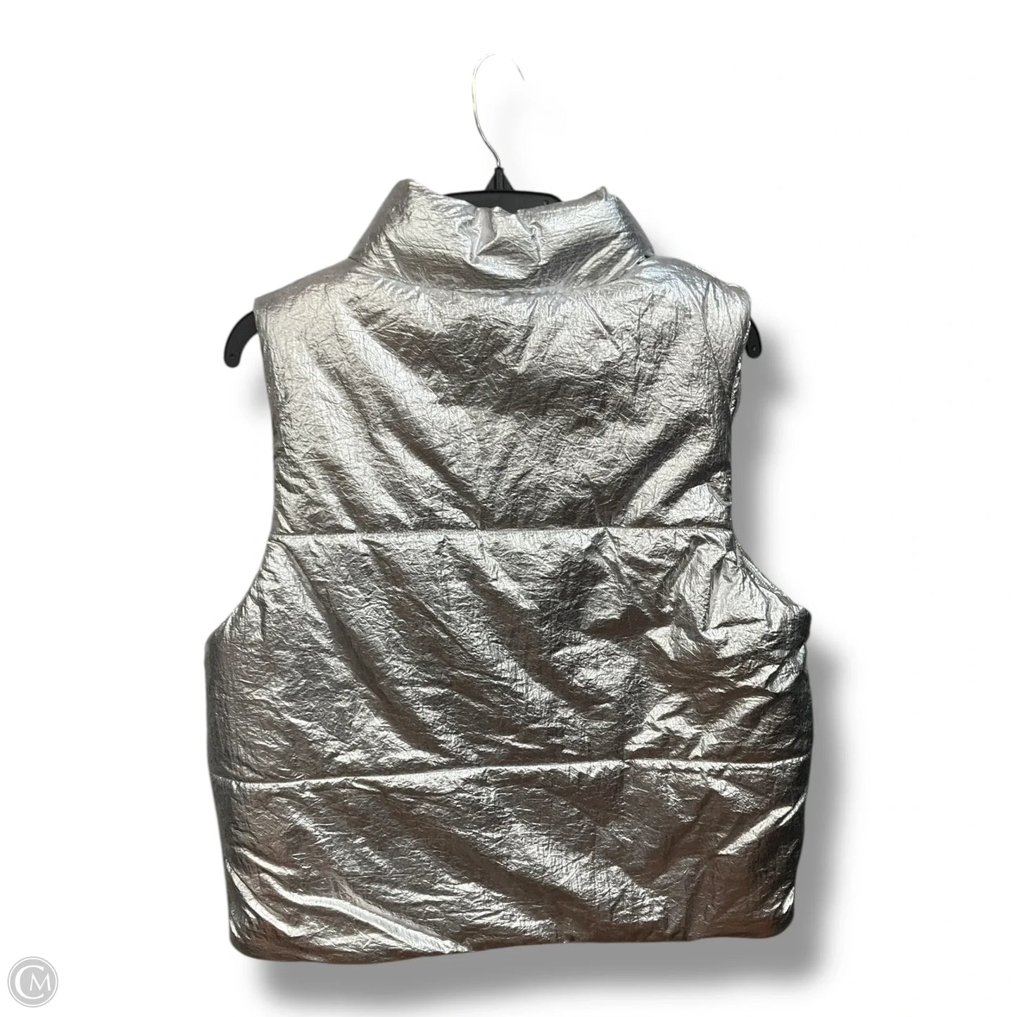 Vest Puffer & Quilted By A New Day In Silver, Size: M