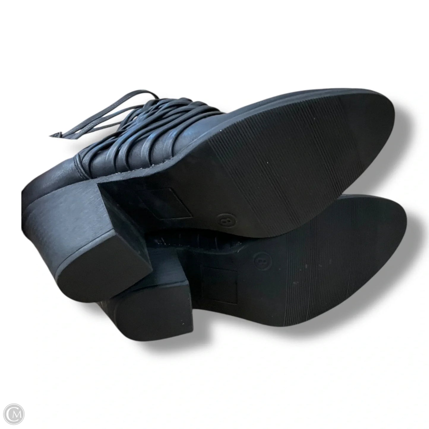 Boots Ankle Heels By Big Buddha In Black, Size: 8