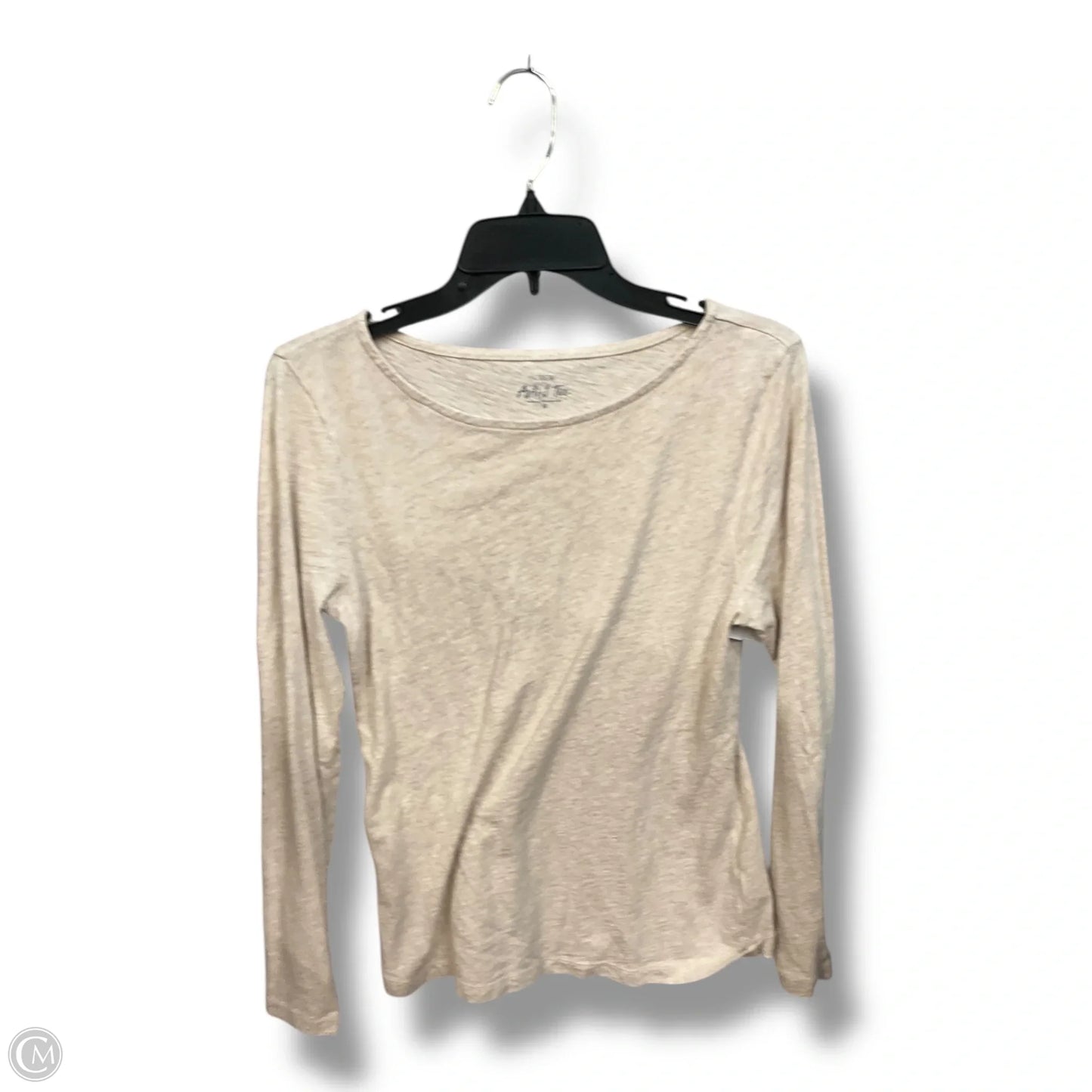 Top Long Sleeve Basic By J. Crew In Beige, Size: M