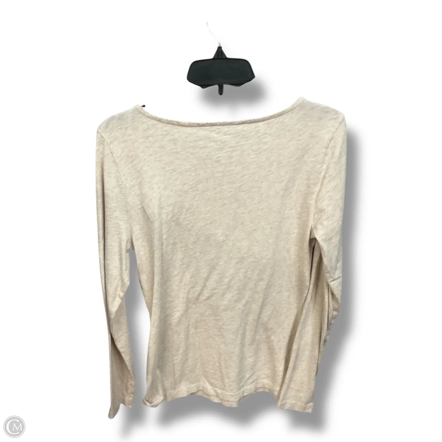 Top Long Sleeve Basic By J. Crew In Beige, Size: M