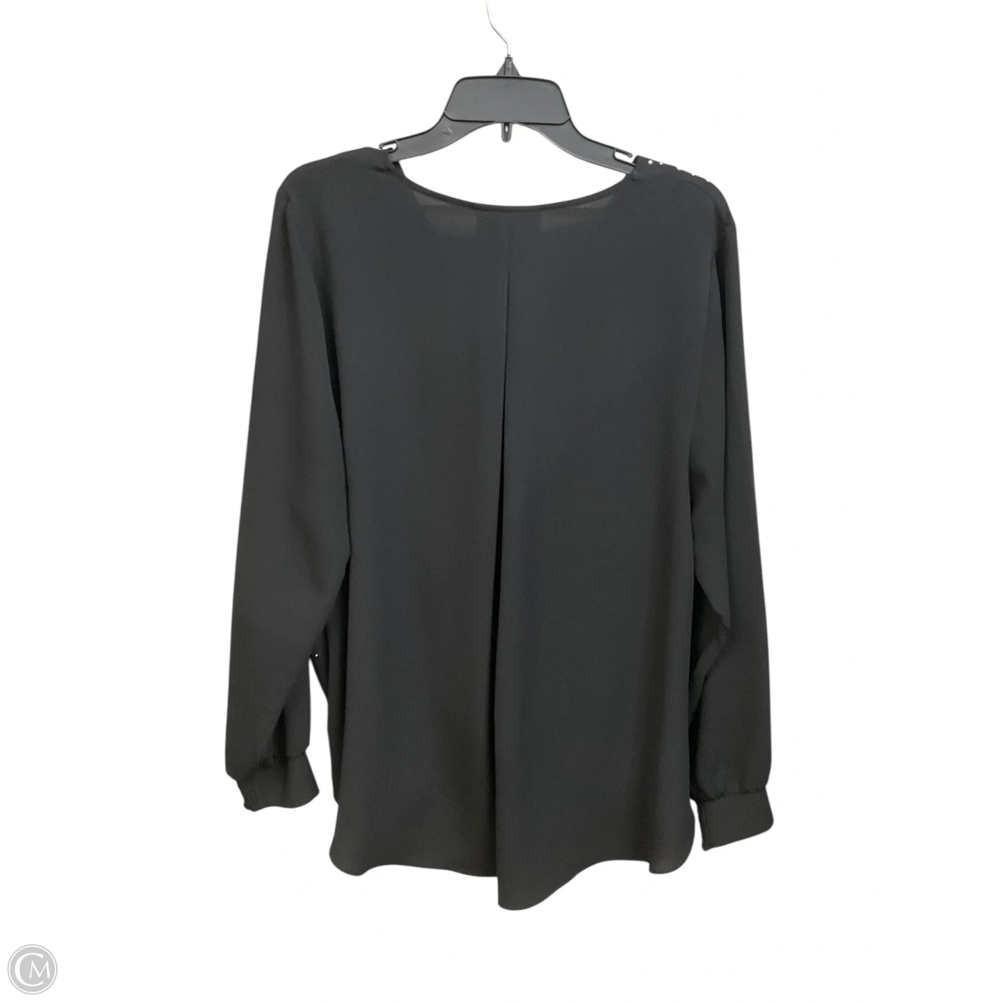 Blouse Long Sleeve By Alfani In Black, Size: Xl