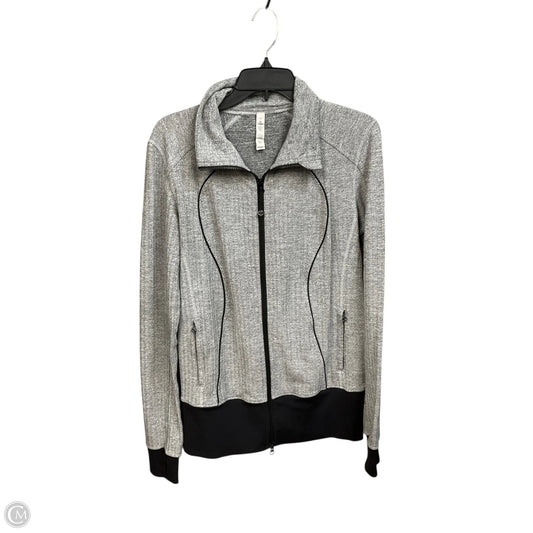 Athletic Jacket By Lululemon In Grey, Size: M