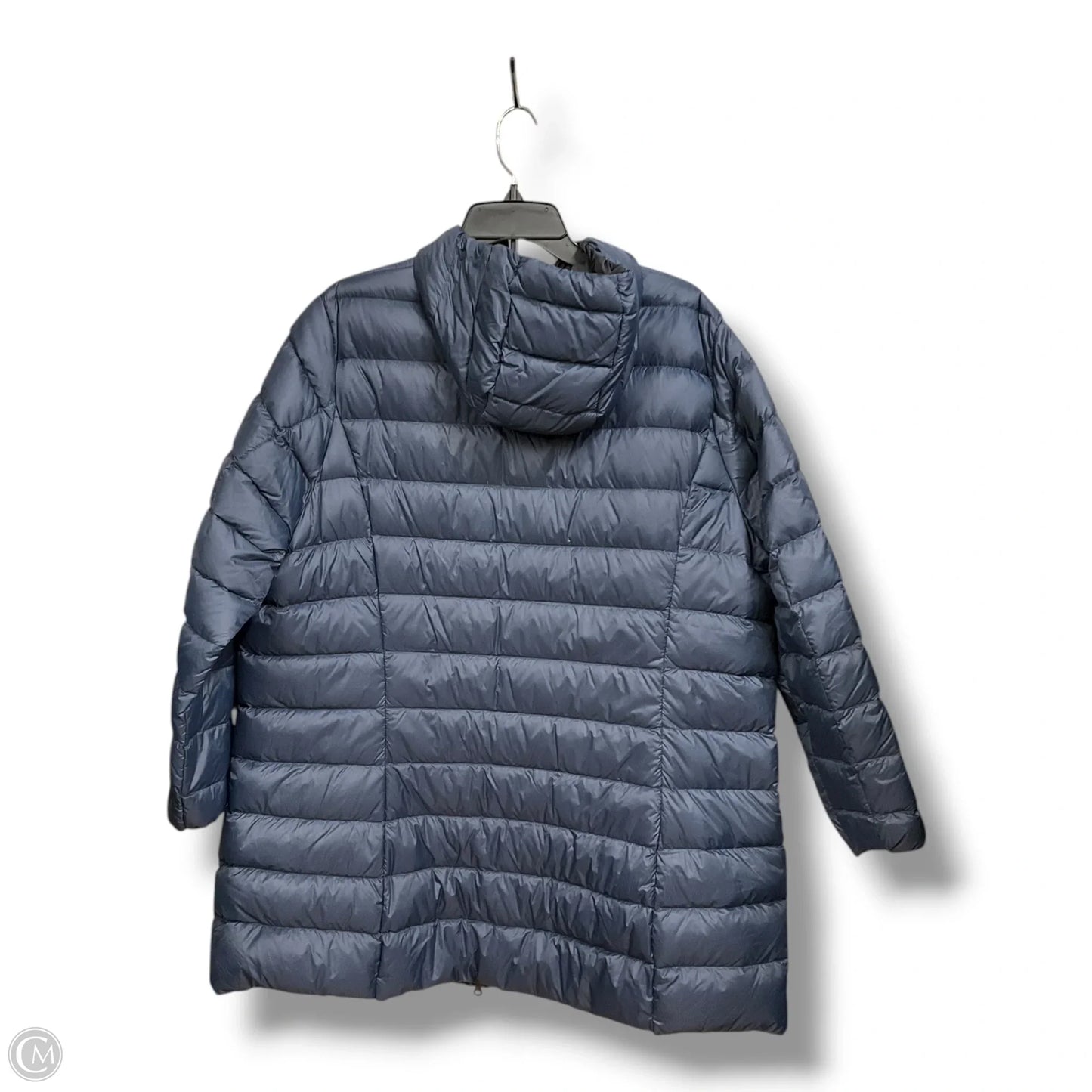 Coat Puffer & Quilted By Eddie Bauer In Navy, Size: 2x