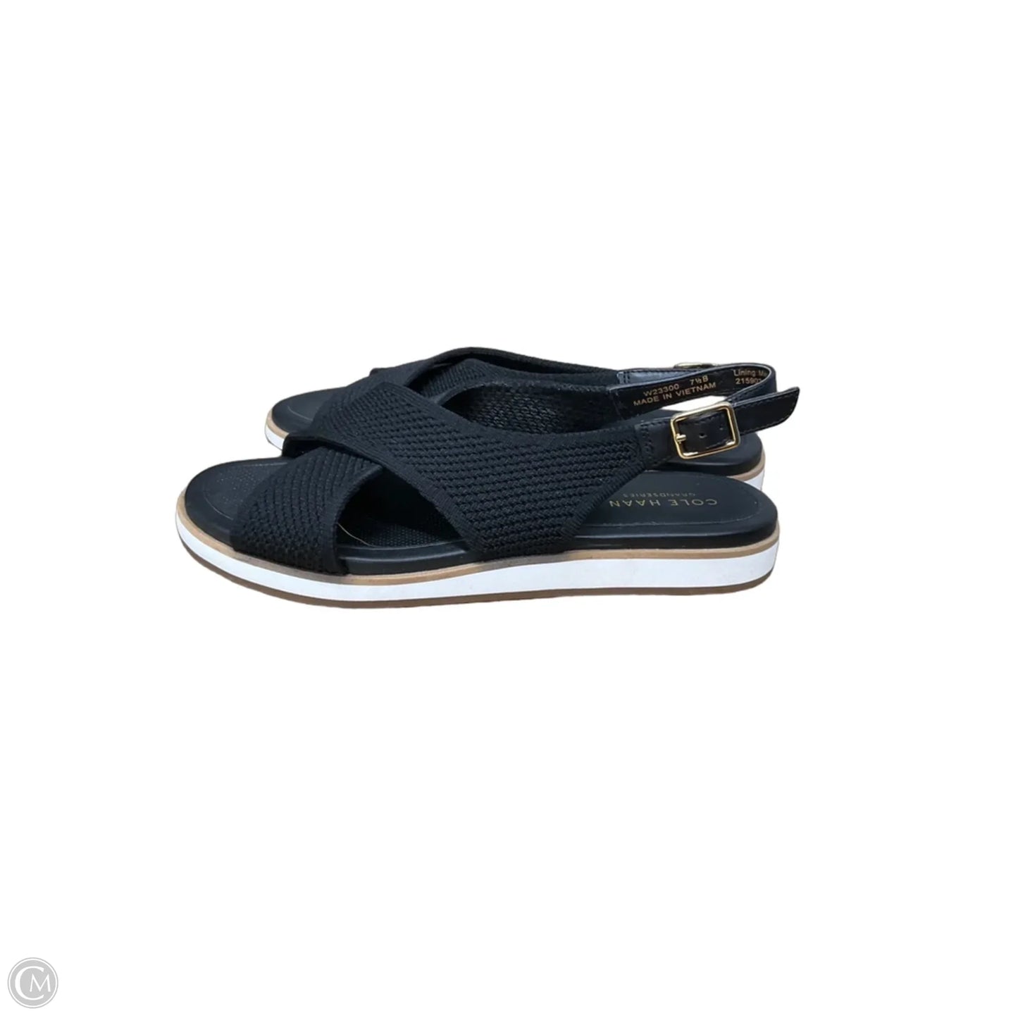Sandals Flats By Cole-haan In Black, Size: 7.5