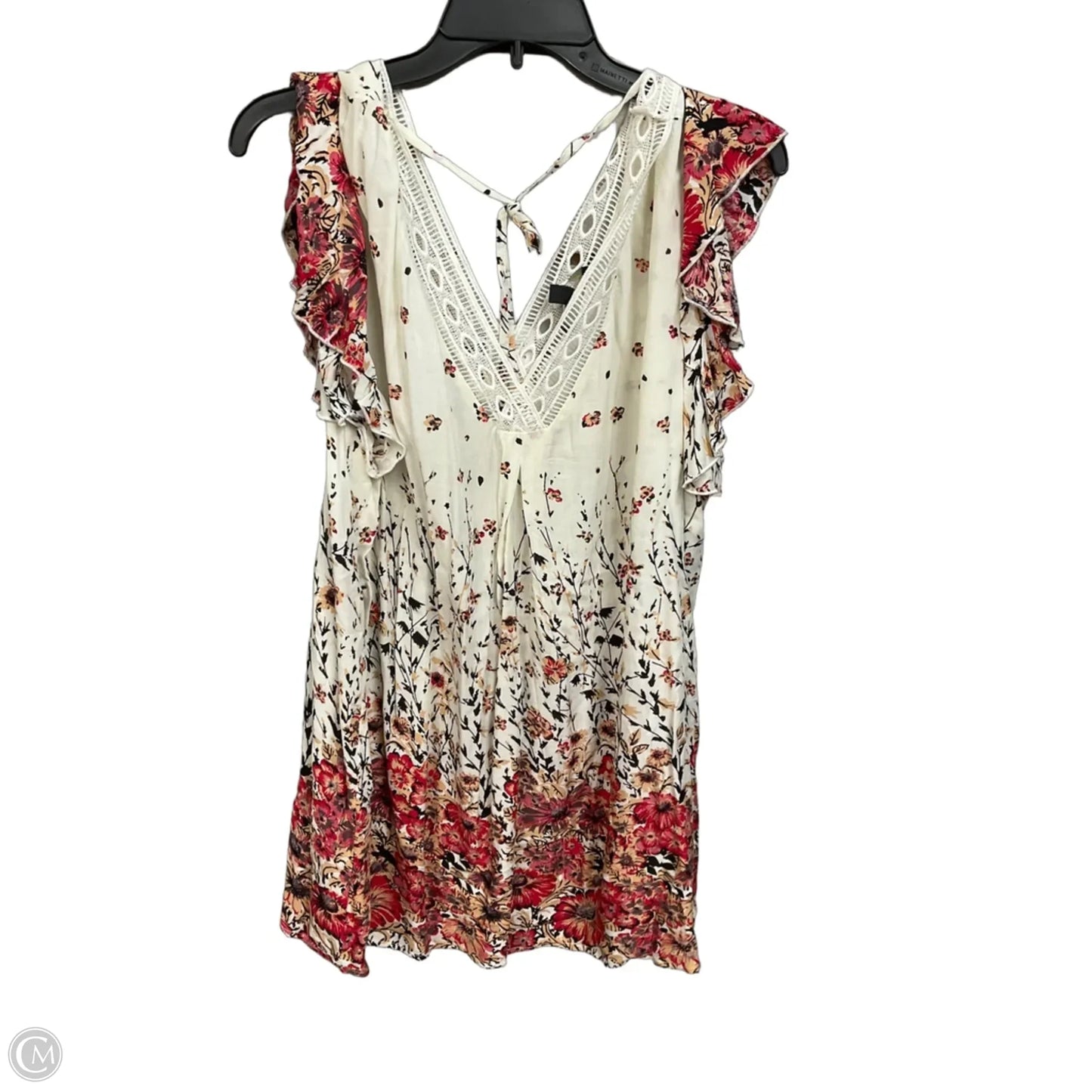 Top Sleeveless By Suzanne Betro In Floral Print, Size: 3x
