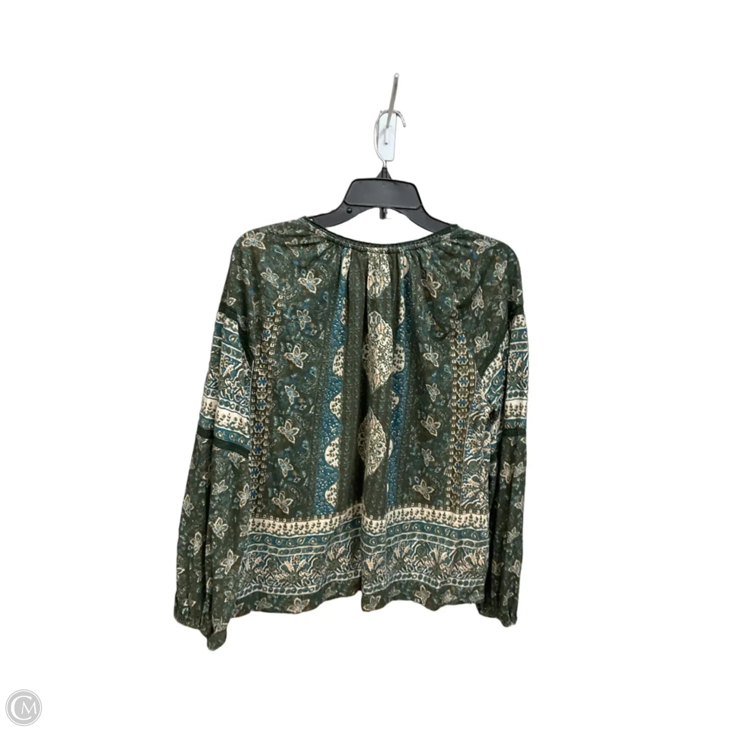 Top Long Sleeve By Lucky Brand In Green, Size: L