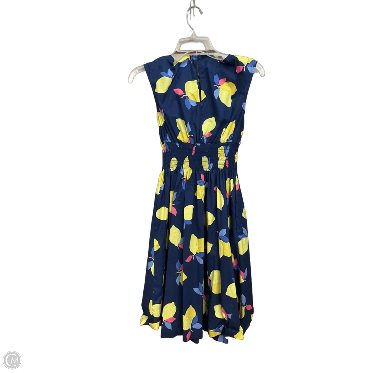 Dress Designer By Kate Spade In Blue & Yellow, Size: Xs