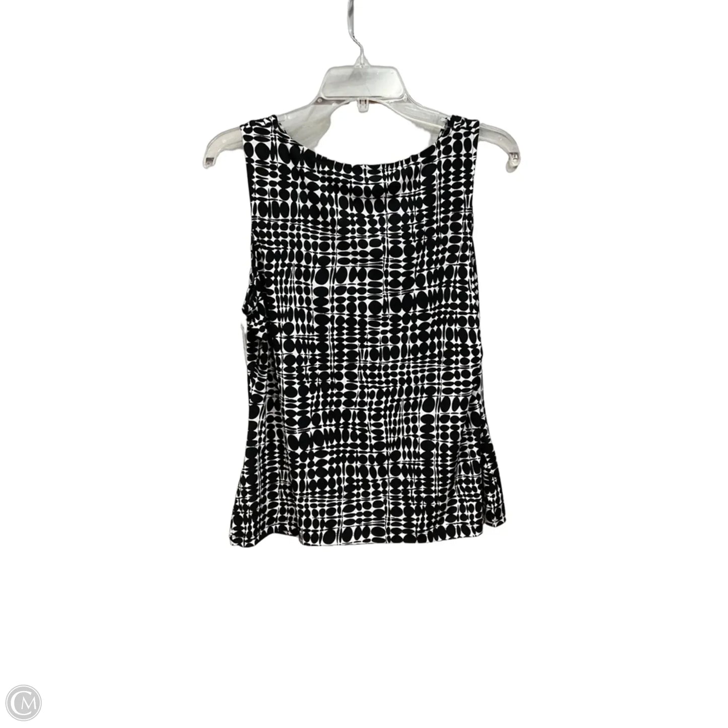 Blouse Sleeveless By Calvin Klein In Black, Size: L