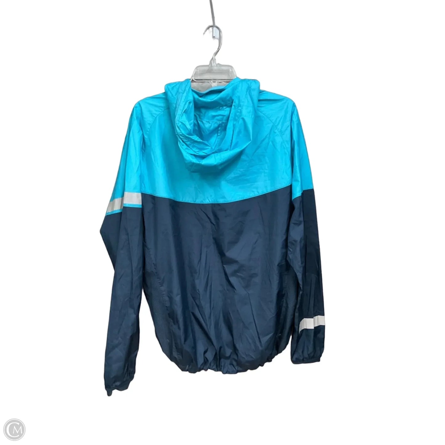 Athletic Jacket By Nike Apparel In Blue, Size: L