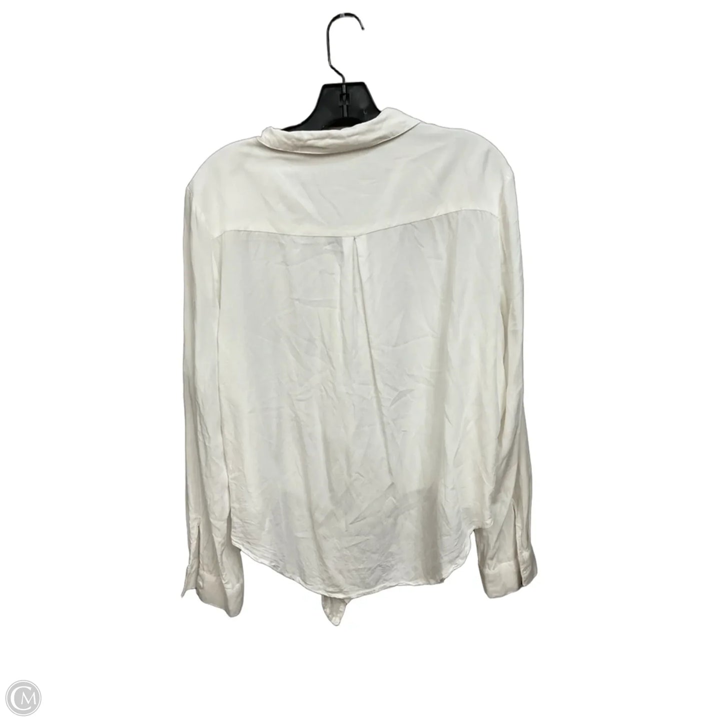 Blouse Long Sleeve By Beachlunchlounge In White, Size: Xl