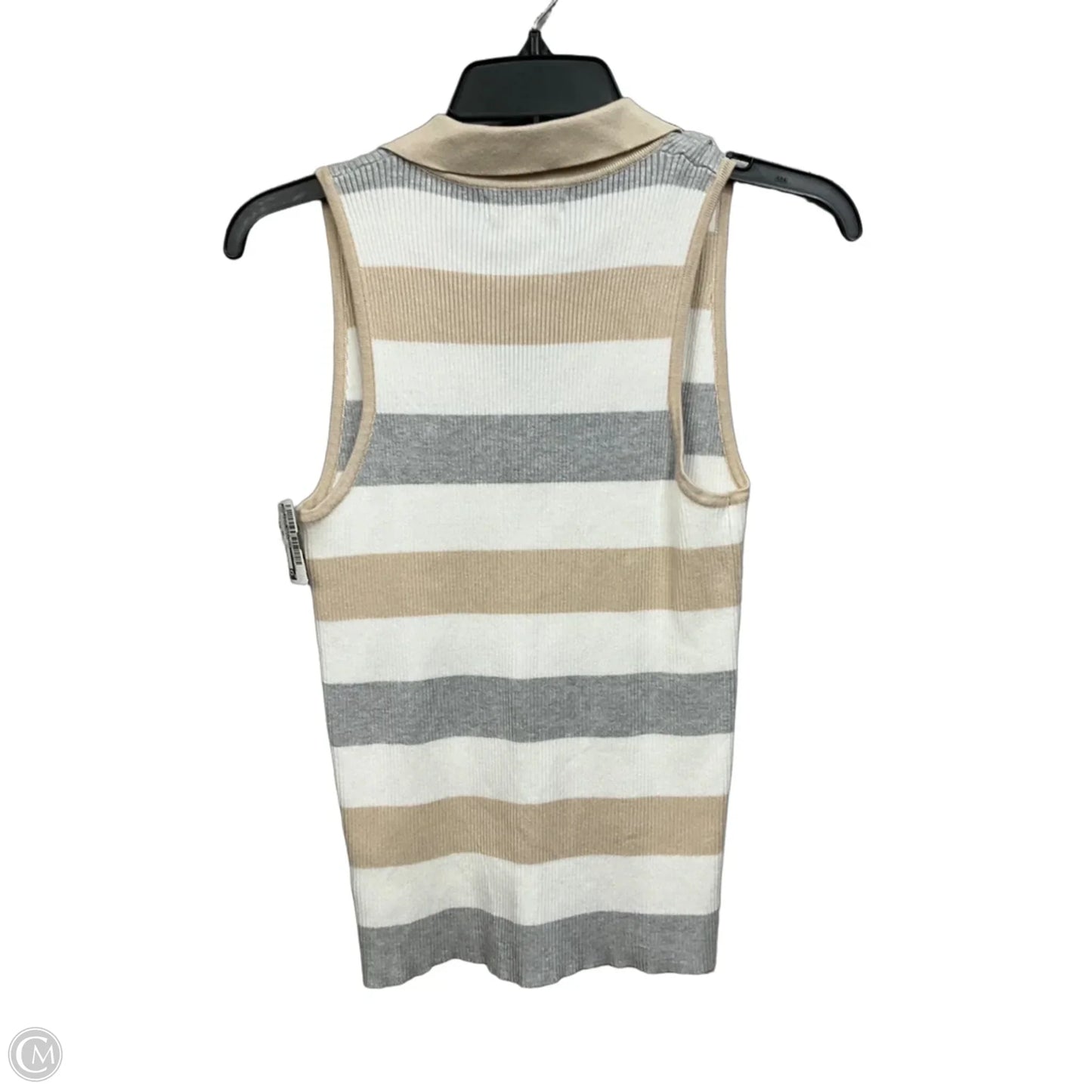 Top Sleeveless By Halston Heritage In Tan, Size: Xs