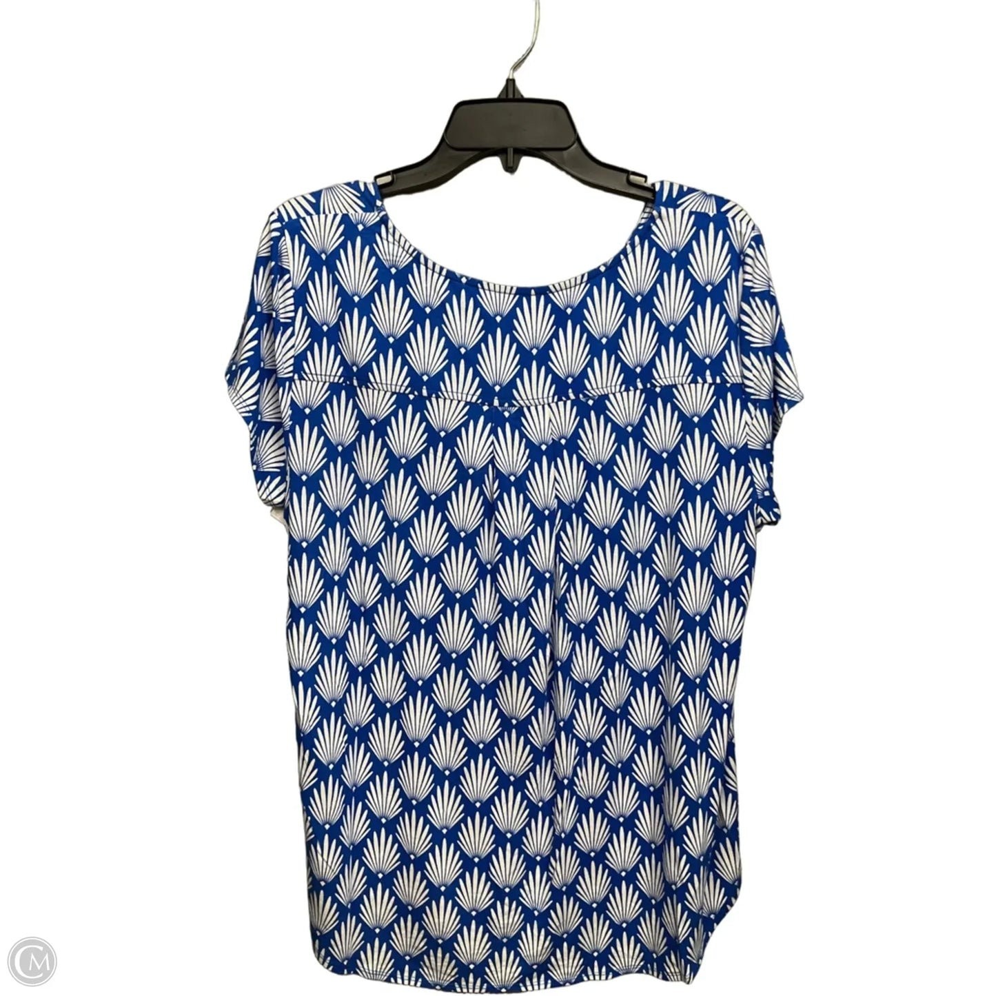 Top Short Sleeve By Alfani In Blue, Size: Xl