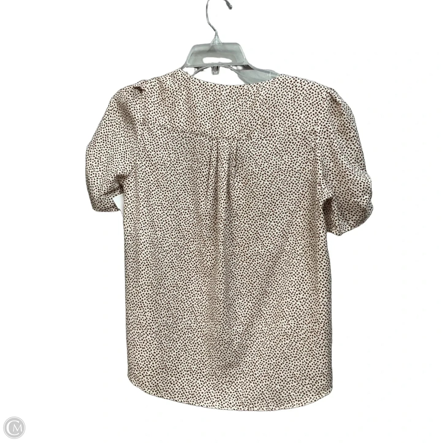 Top Short Sleeve By Maison Damelie In Animal Print, Size: Xs