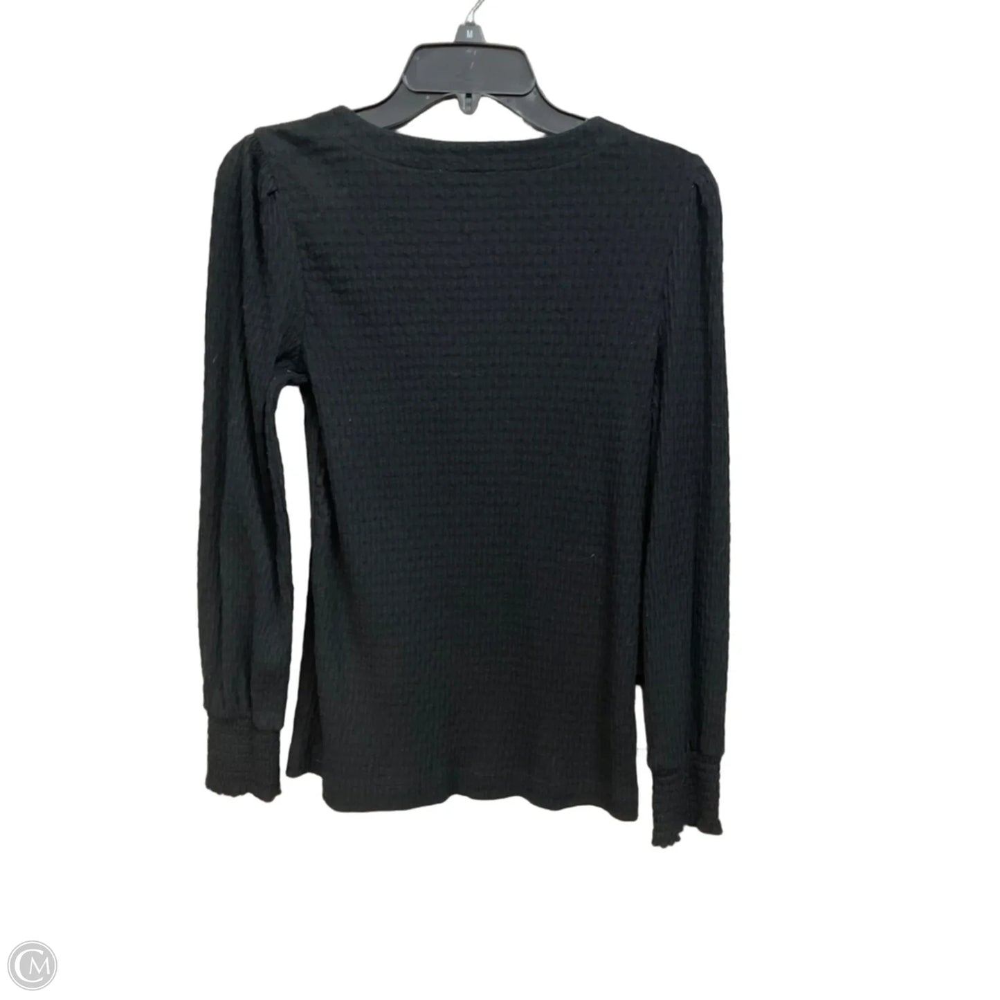 Top Long Sleeve By Loft In Black, Size: M