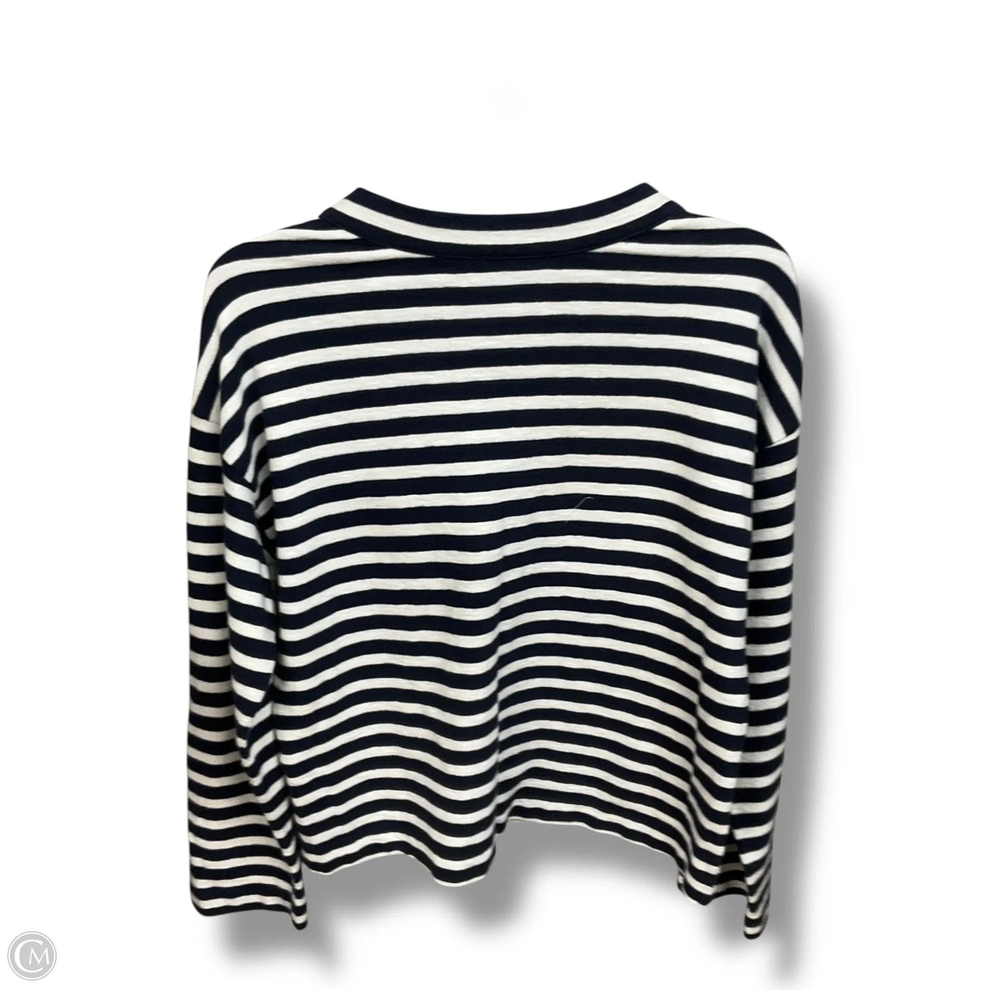 Top Long Sleeve By Madewell In Striped Pattern, Size: Xs