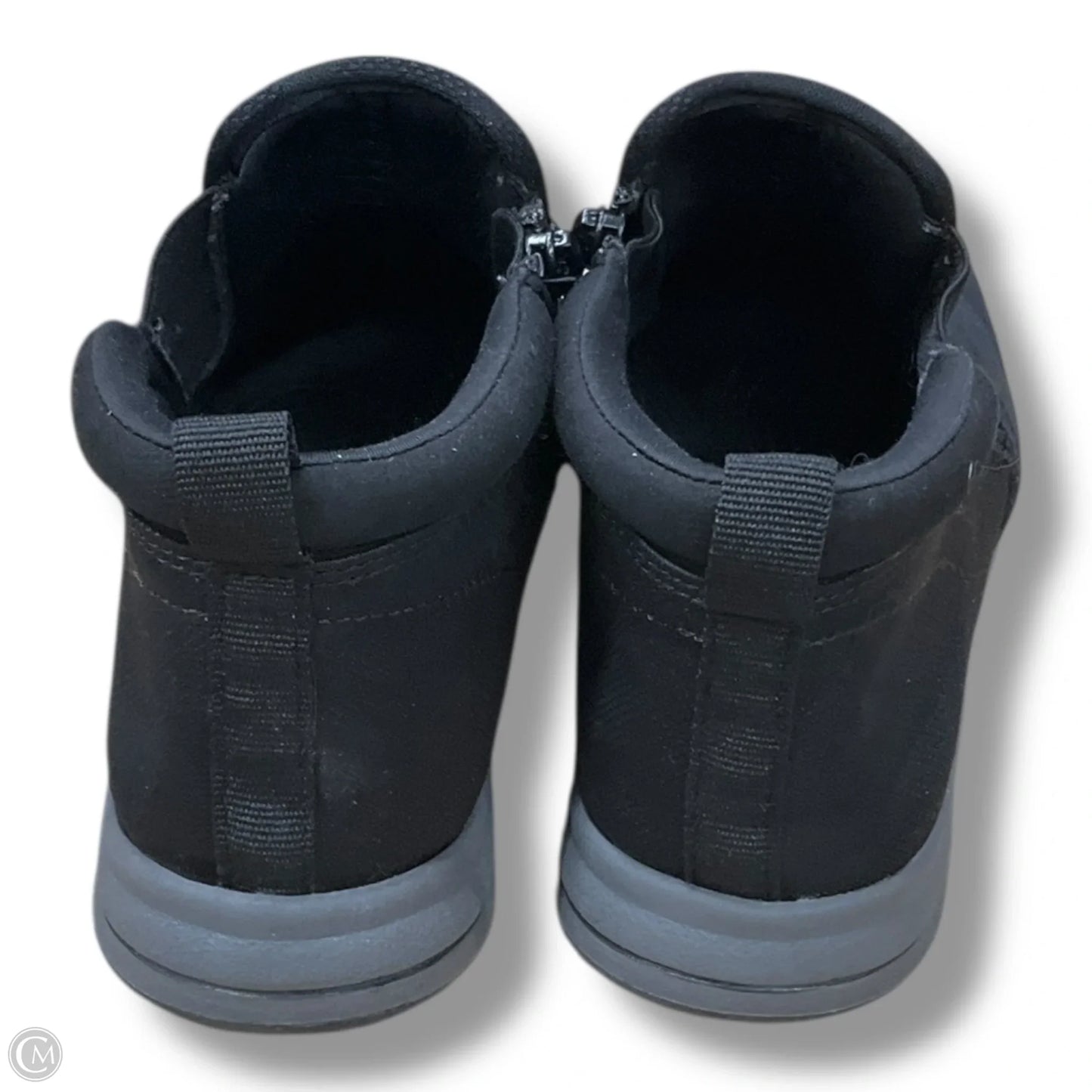 Boots Ankle Flats By Clarks In Black, Size: 6