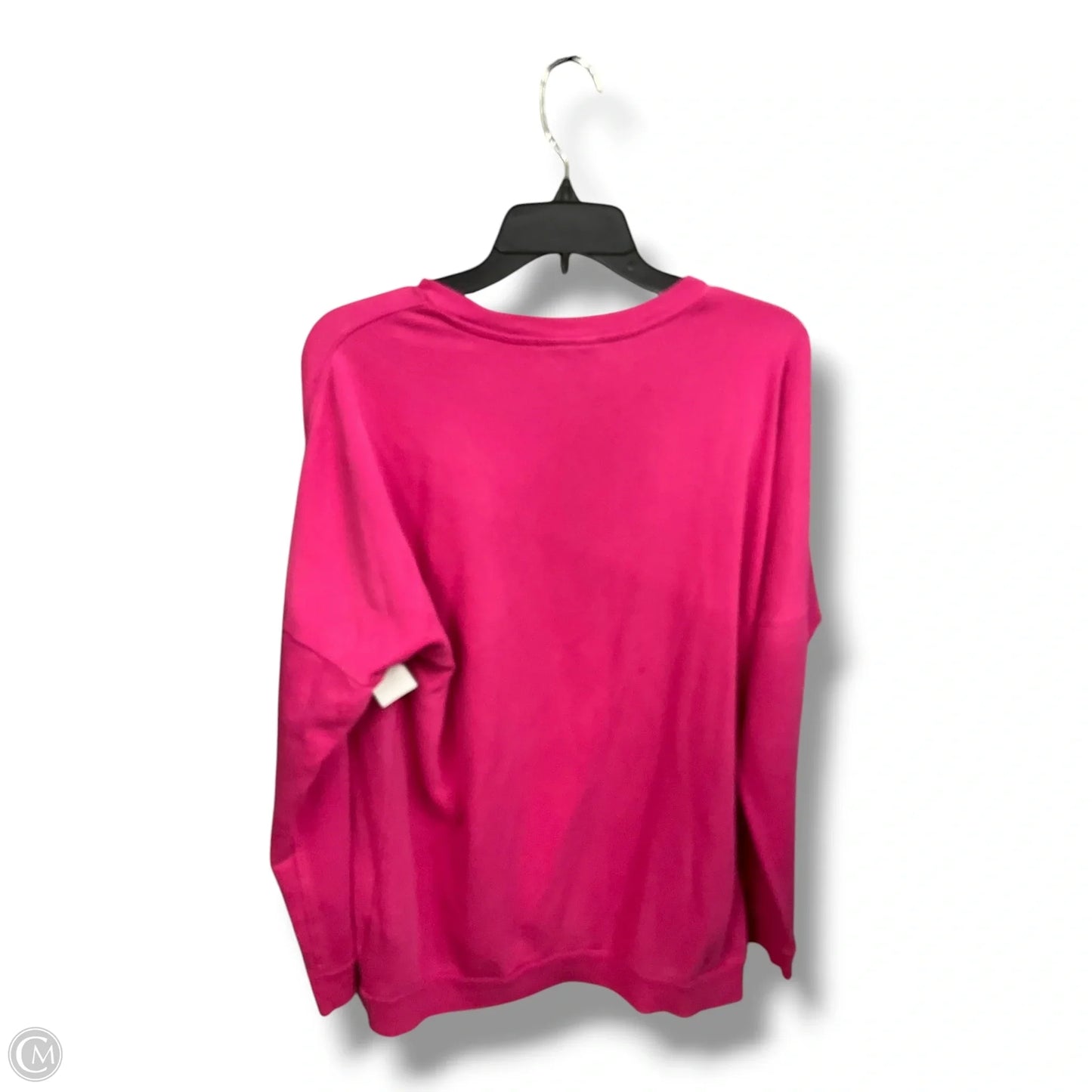 Sweatshirt Collar By Adidas In Pink, Size: L